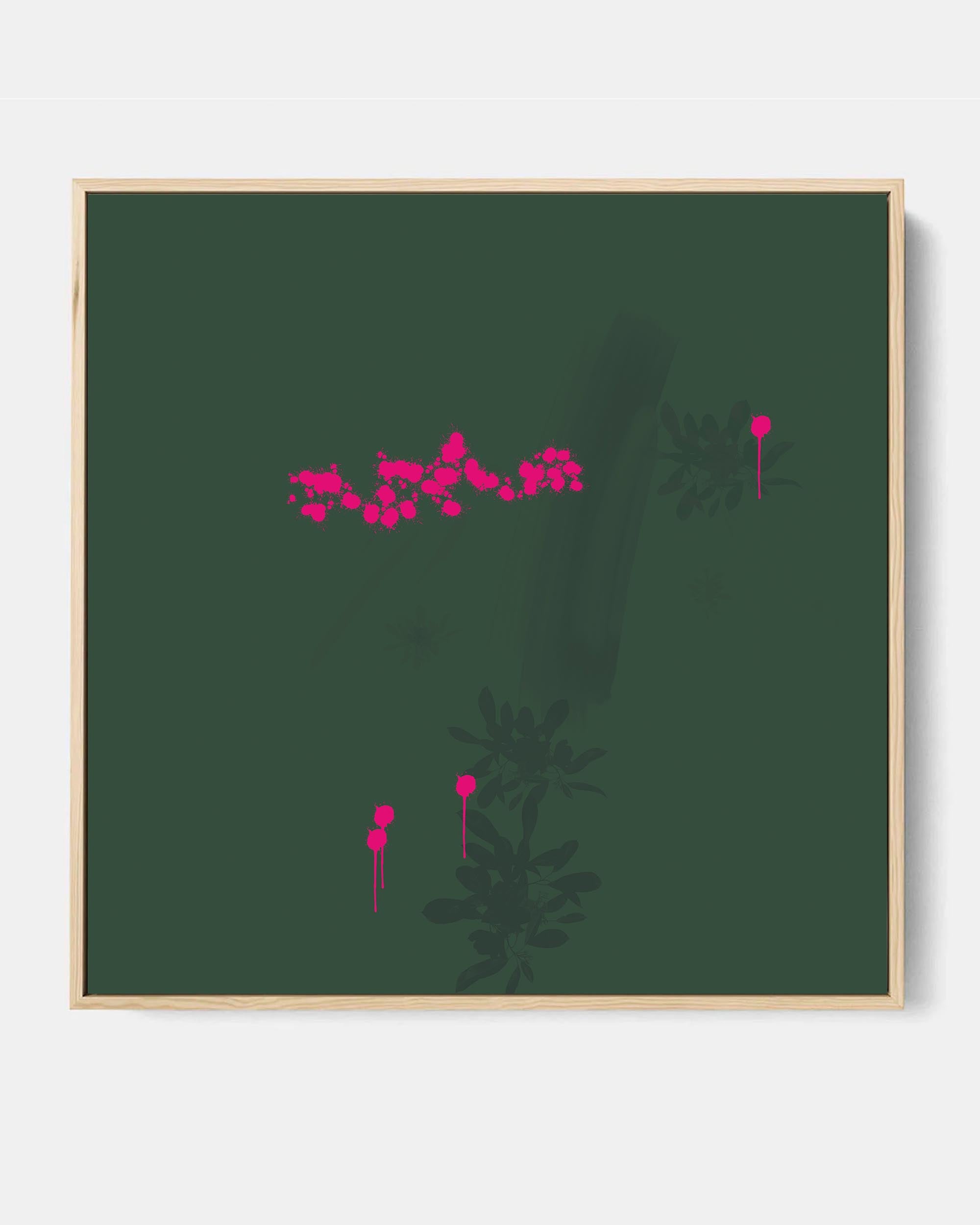 Earthy Strokes Framed Canvas