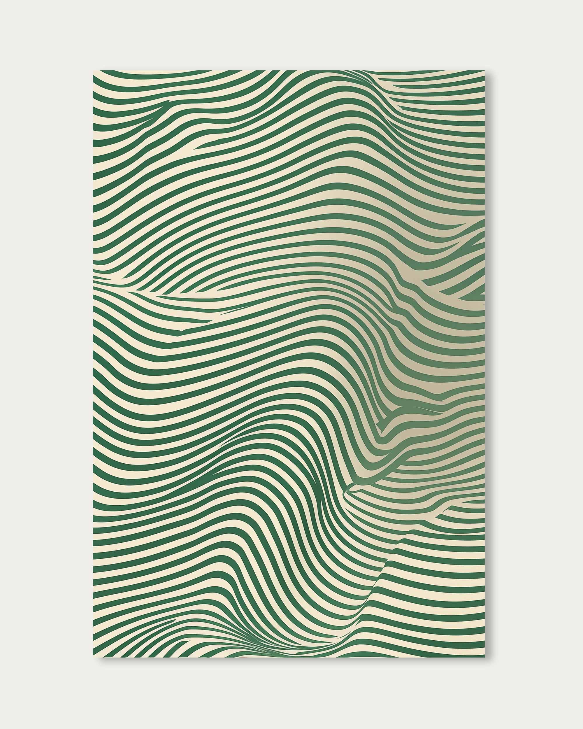Green Wave Art Print