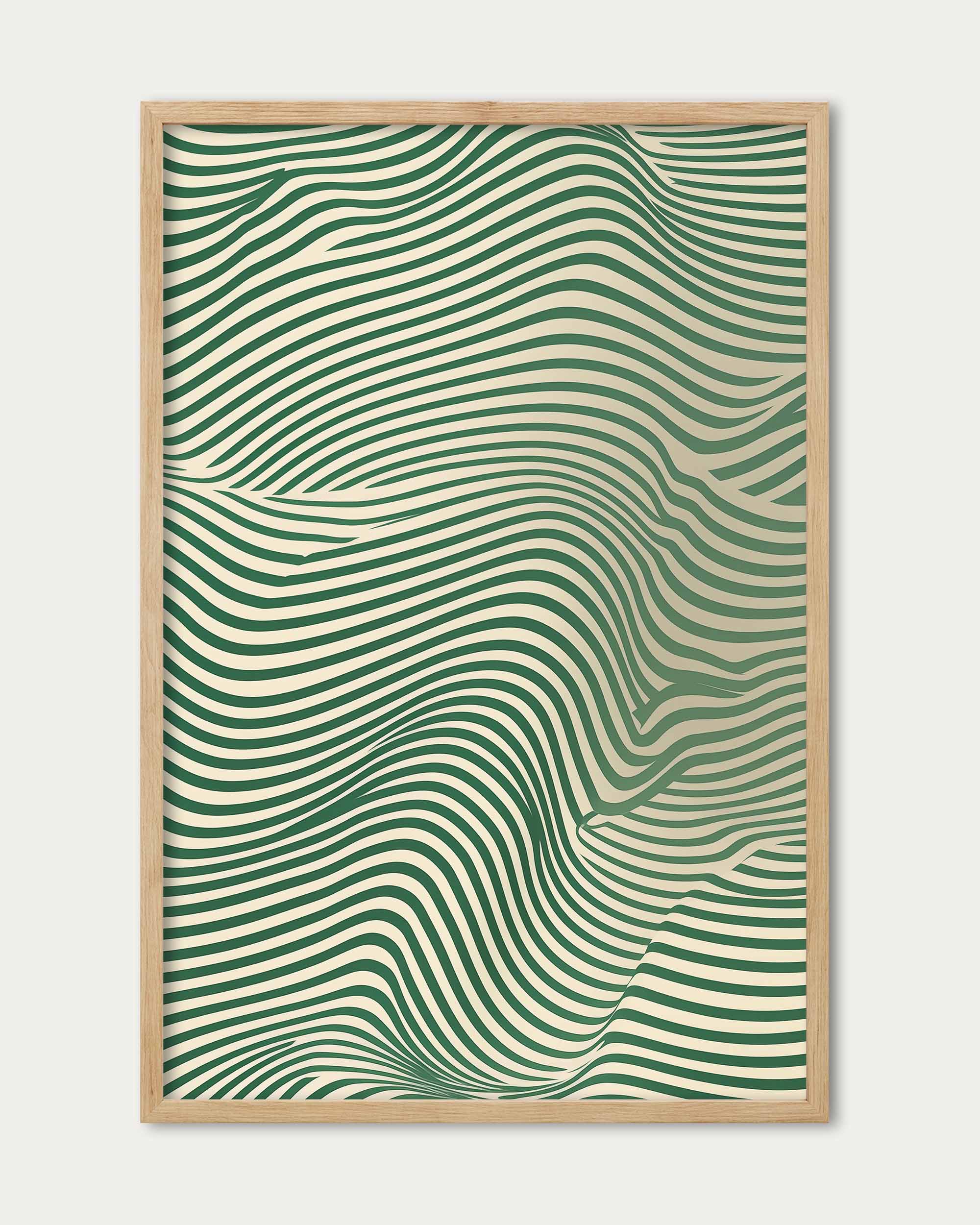 Green Wave Art Print