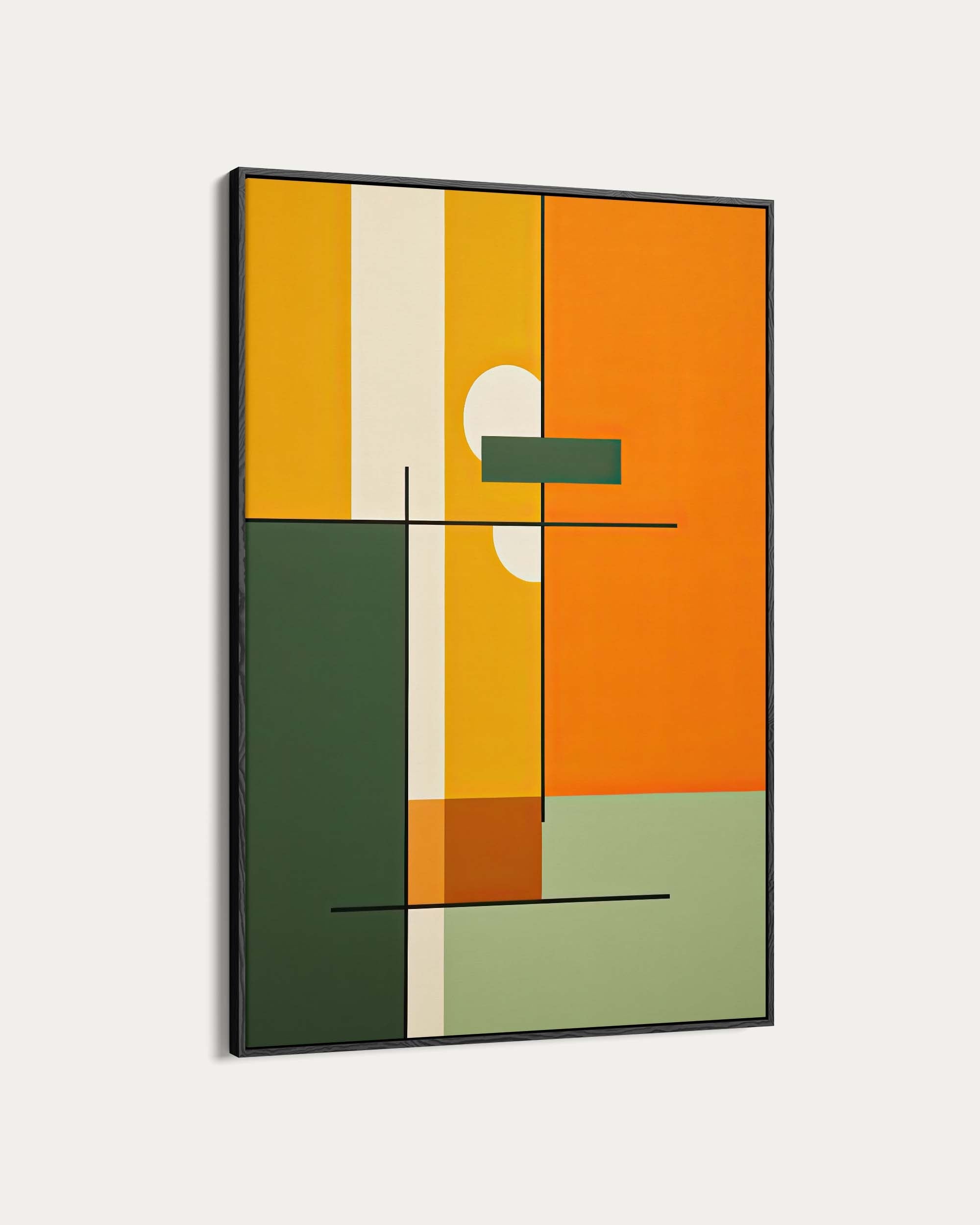 Retro Sage Abstract Art Print