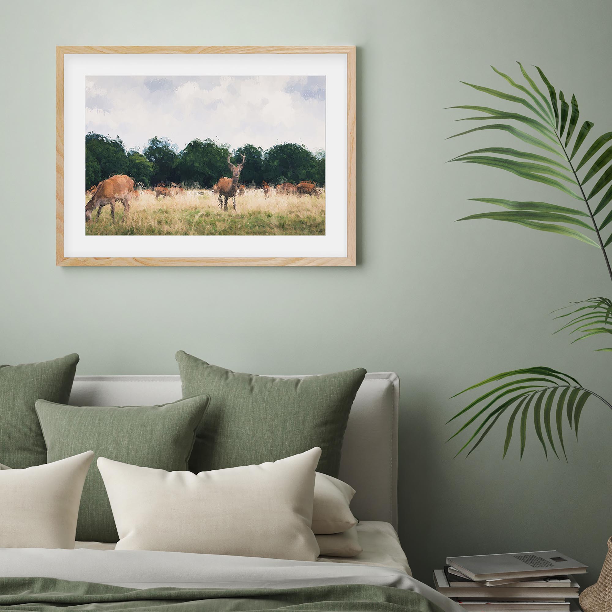 Richmond Park Impressionist Framed Art