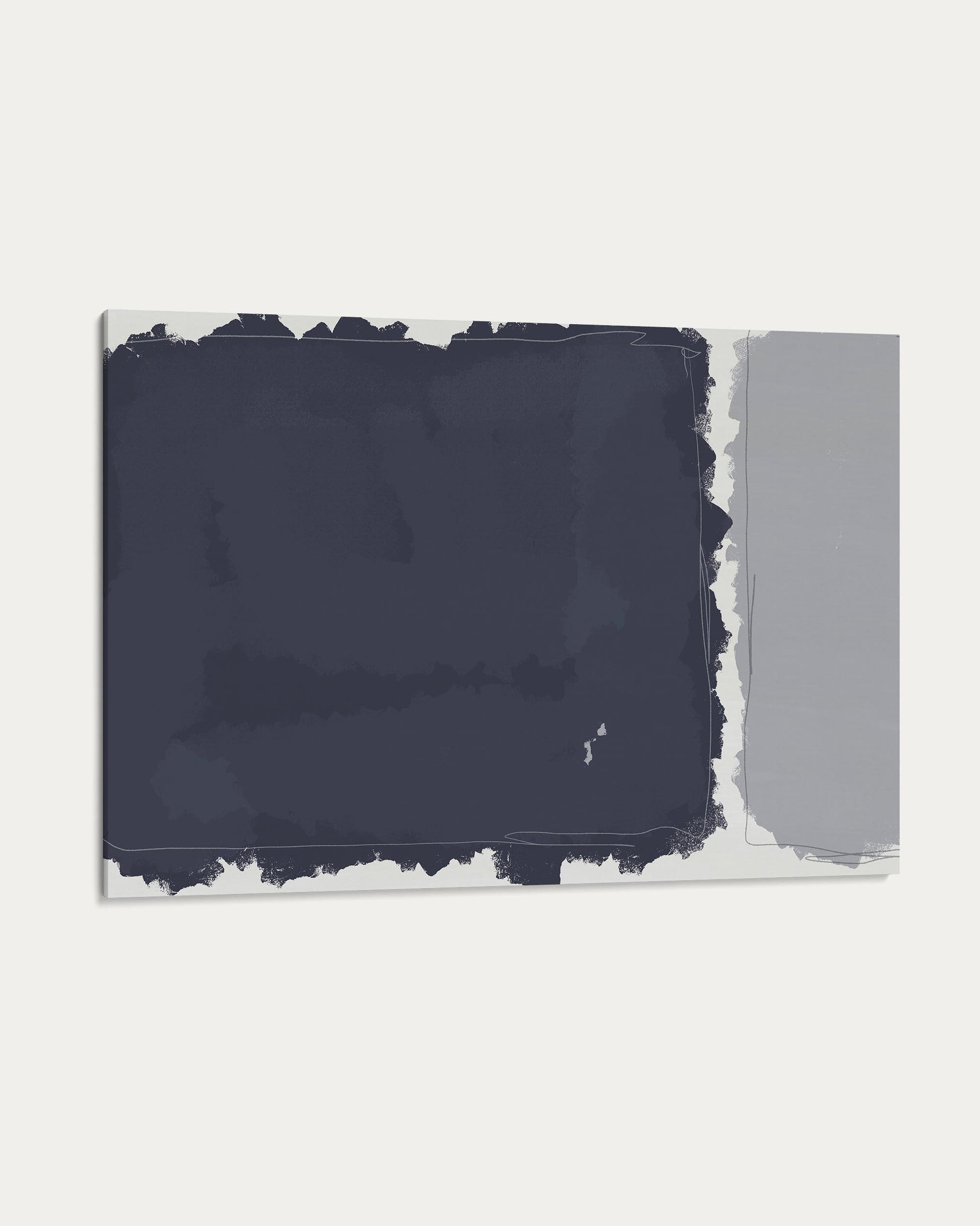 Navy blue paint swatch on a white background