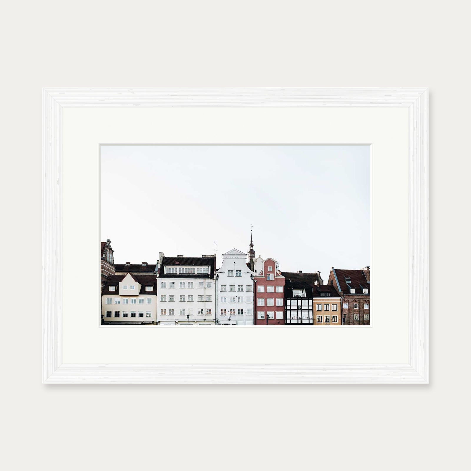 Holland Brown Cityscape Framed Art Print