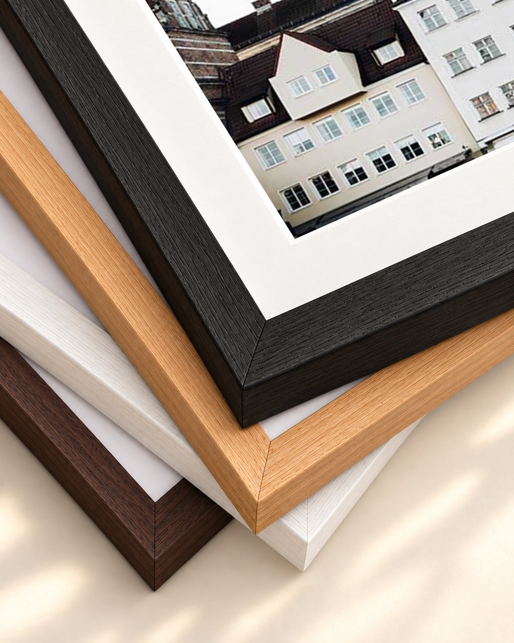 Holland Wall Art Print — framed print corner with 5 cm mount and bevel