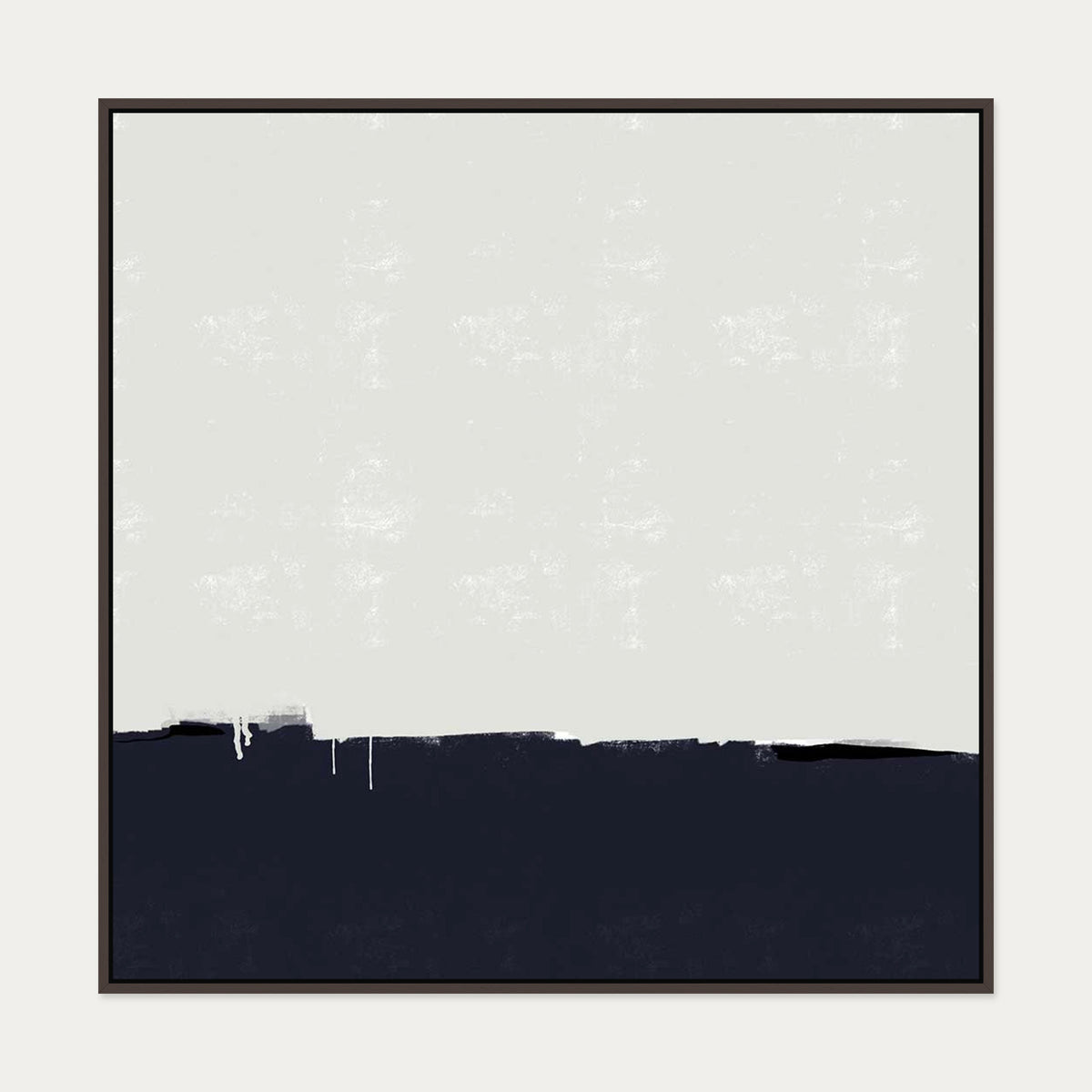 Horizontal Landscapes Canvas Art — 100 x 100 cm — Brown Frame