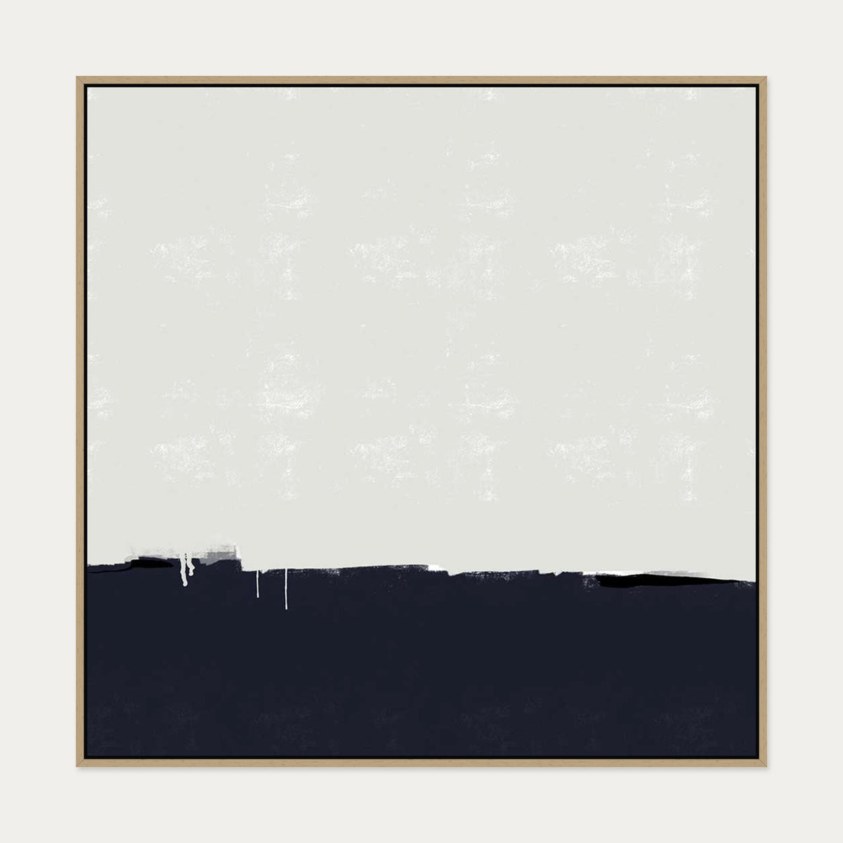 Horizontal Landscapes Canvas Art — 100 x 100 cm — Oak Frame