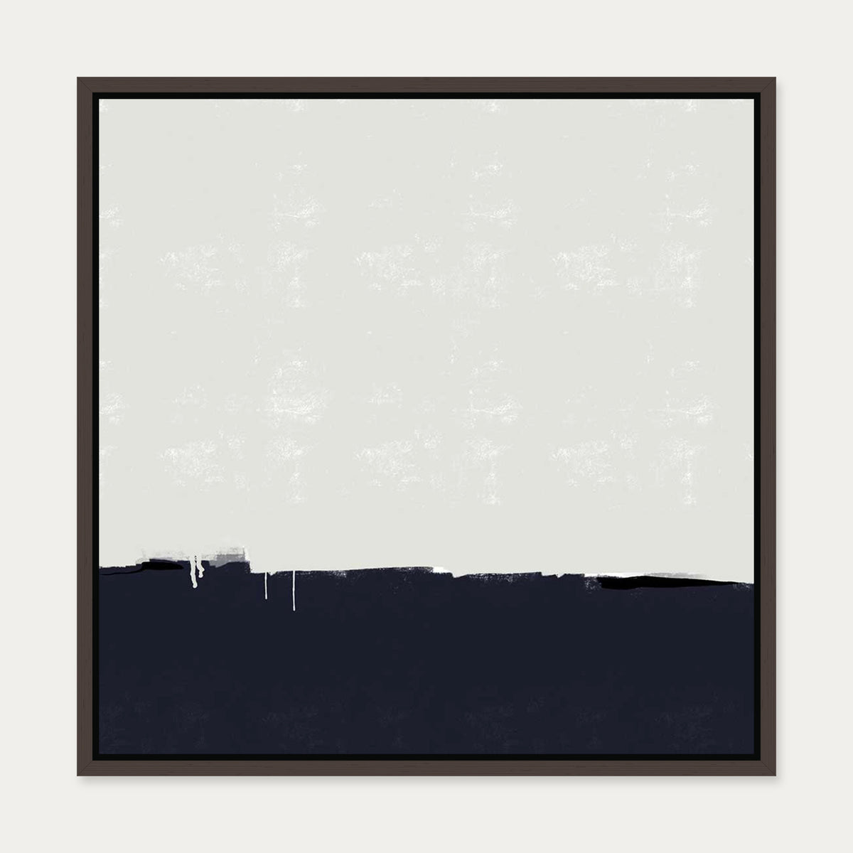 Horizontal Landscapes Canvas Art — 50 x 50 cm — Brown Frame