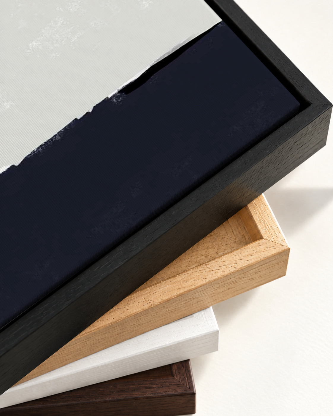 Horizontal Landscapes Canvas Art — framed canvas corner and wrapped canvas detail