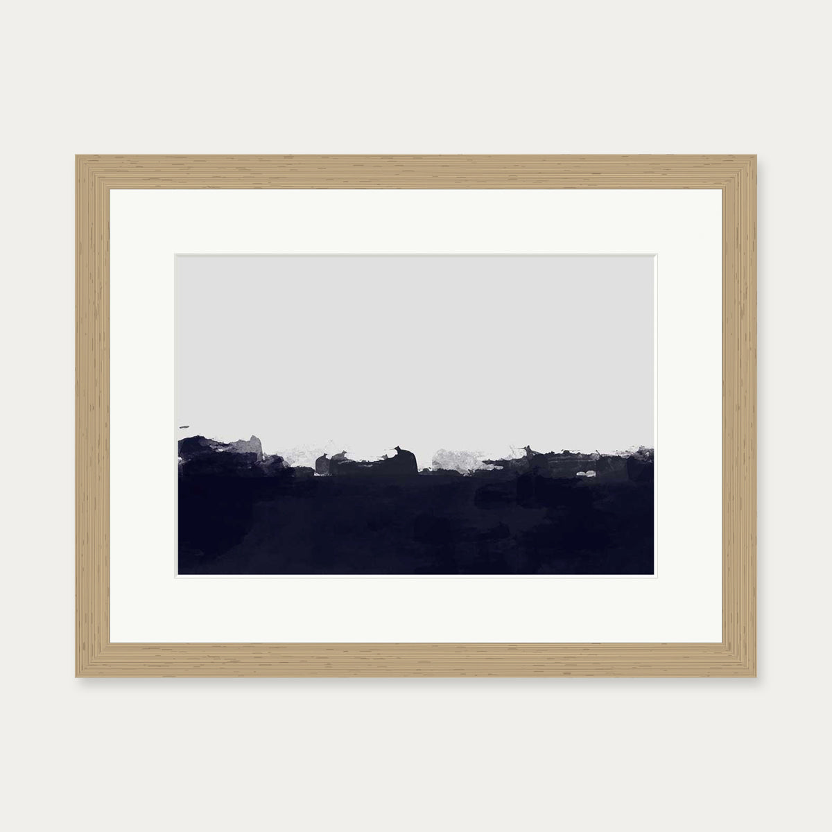 Horizontal Landscapes II Art Print — 30 x 40 cm — Oak Frame