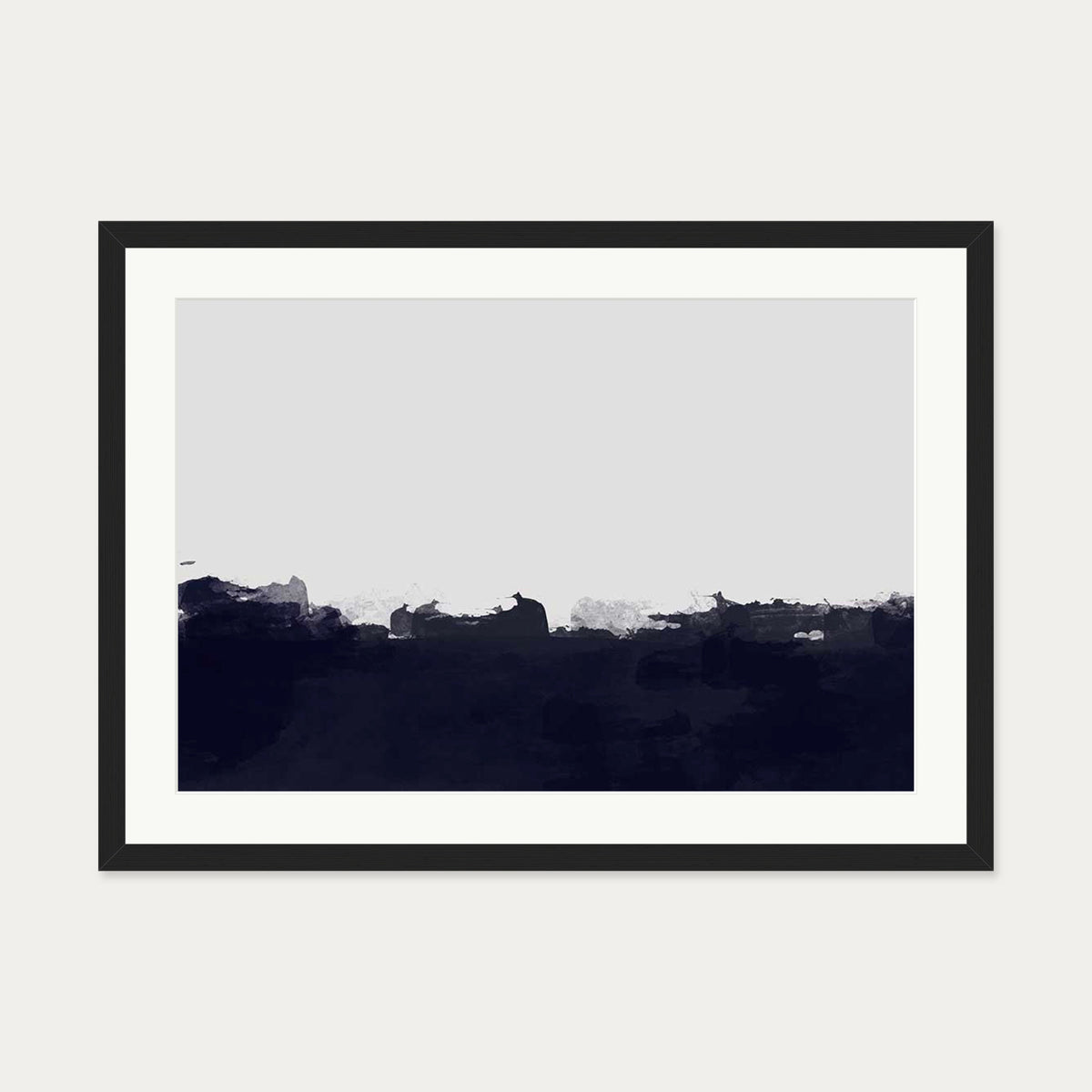 Horizontal Landscapes II Art Print — 50 x 70 cm — Black Frame