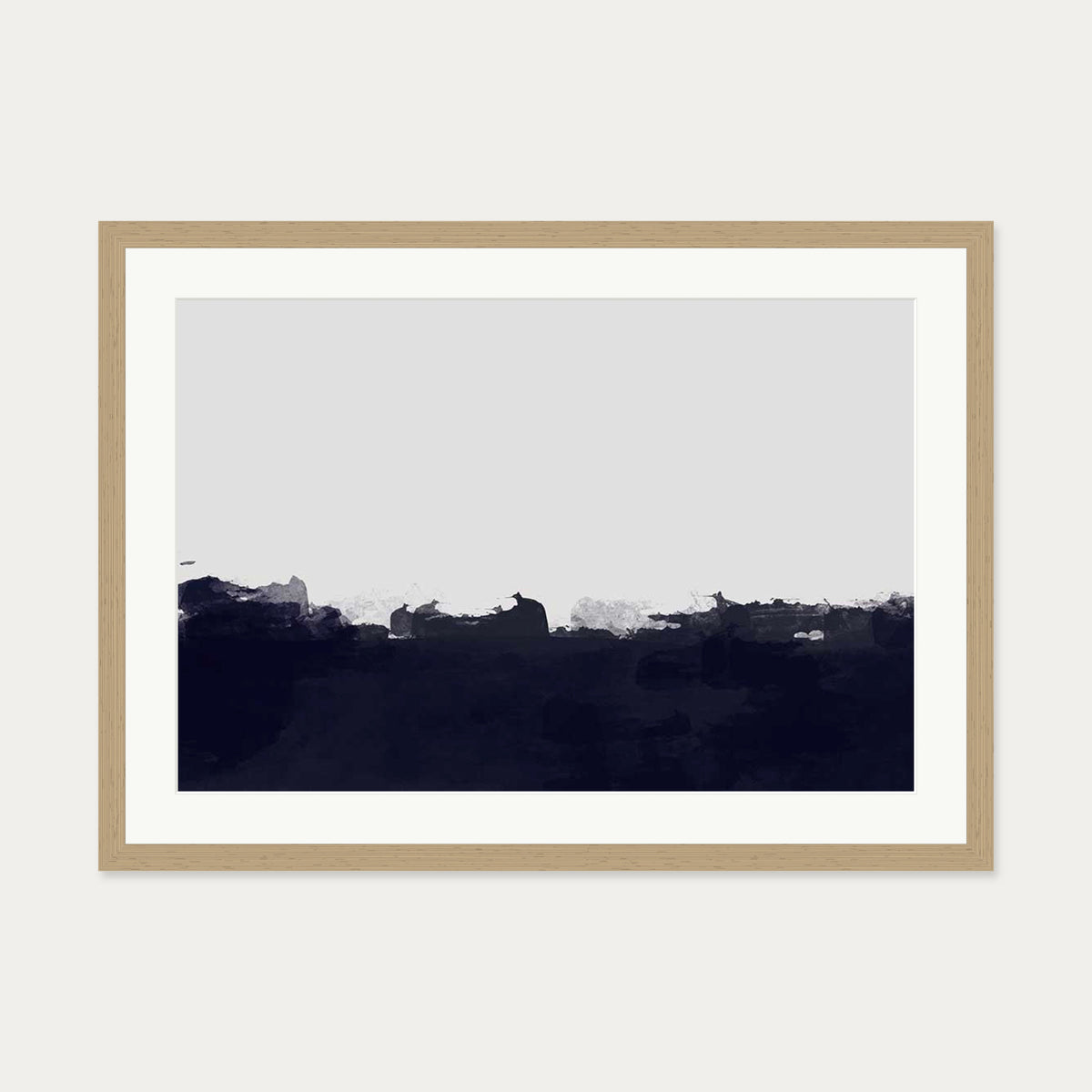 Horizontal Landscapes II Art Print — 50 x 70 cm — Oak Frame