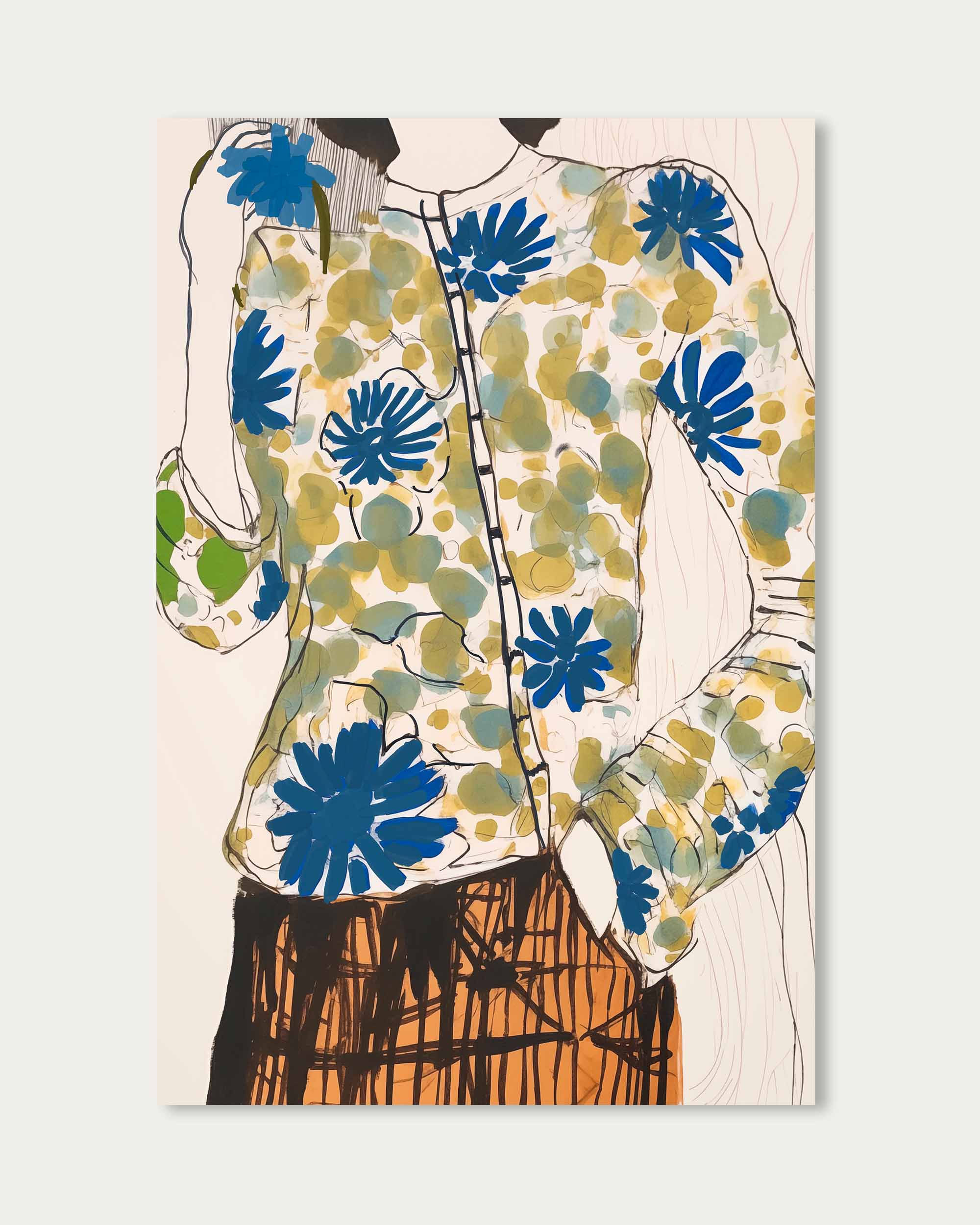 Floral Jacket Art Print