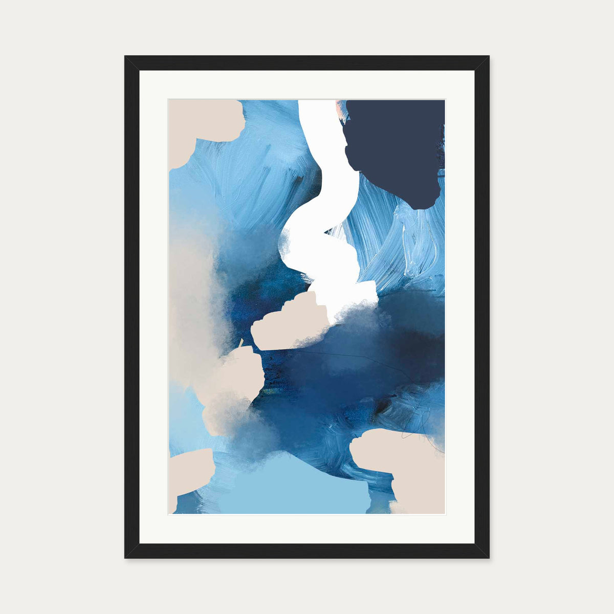 Iceberg Art Print — 50 x 70 cm — Black Frame