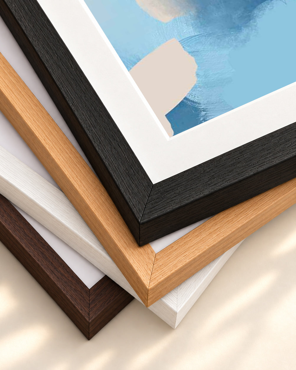 Iceberg Art Print — framed print corner with 5 cm mount and bevel