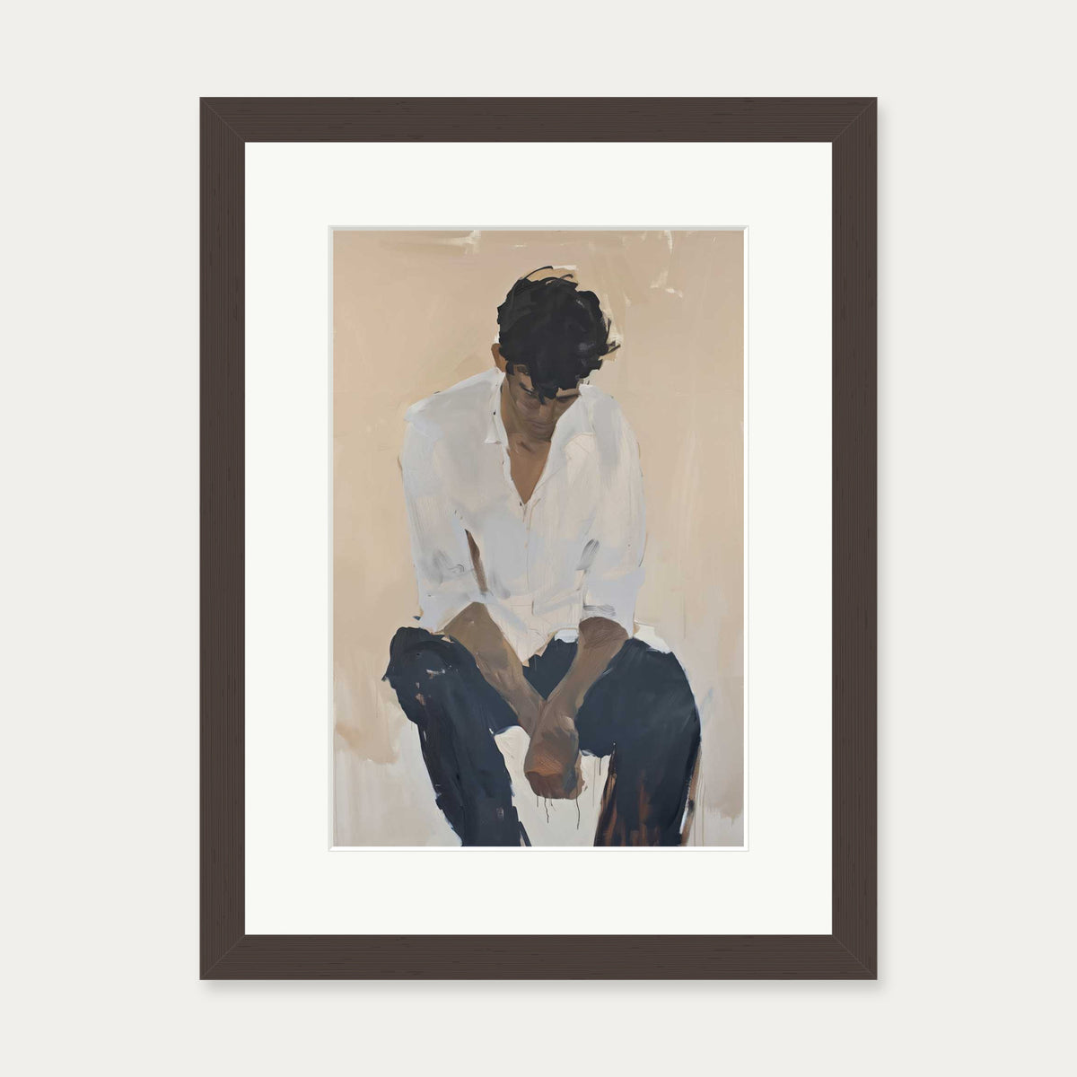 If You Say So Wall Art Print — 30 x 40 cm — Brown Frame