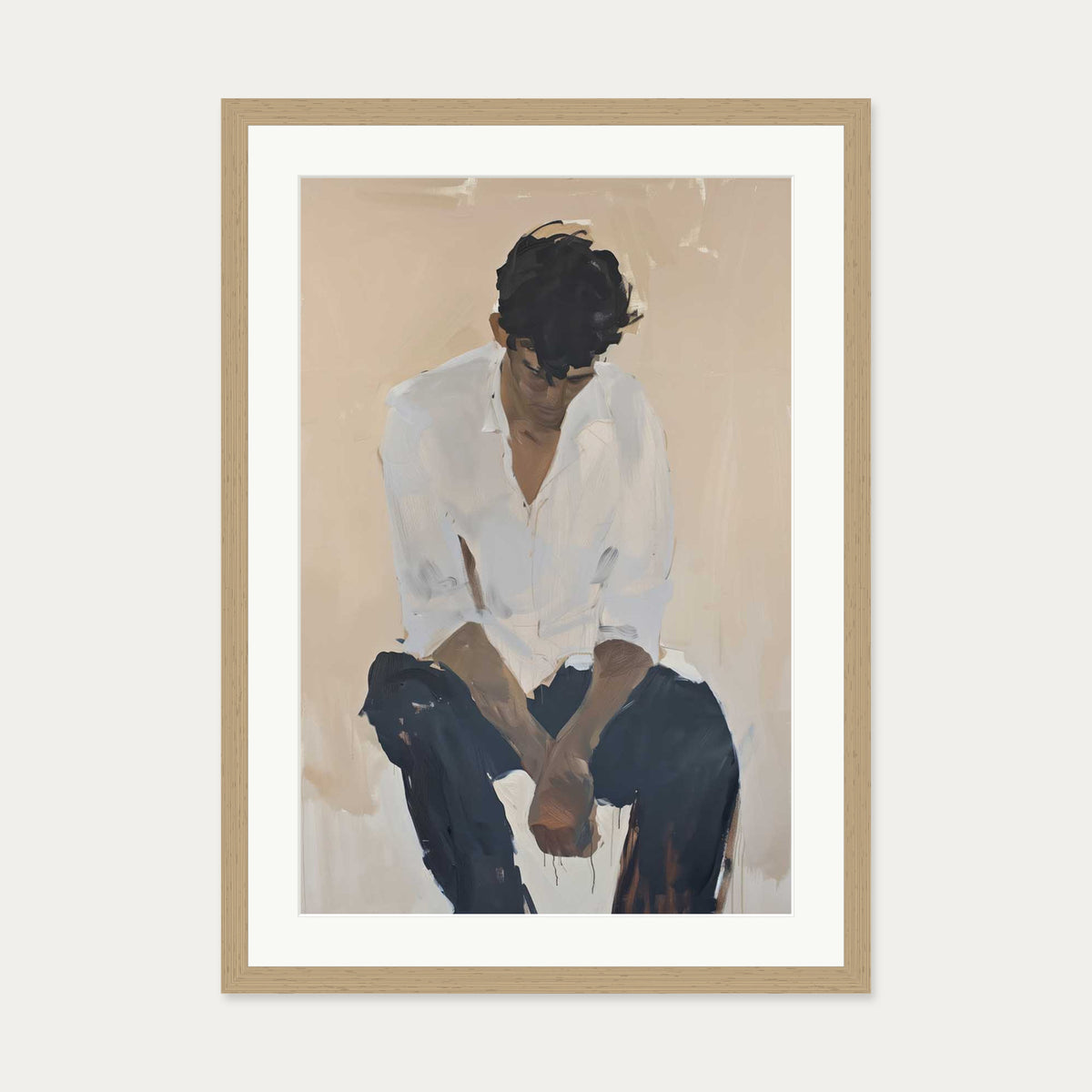 If You Say So Wall Art Print — 50 x 70 cm — Oak Frame