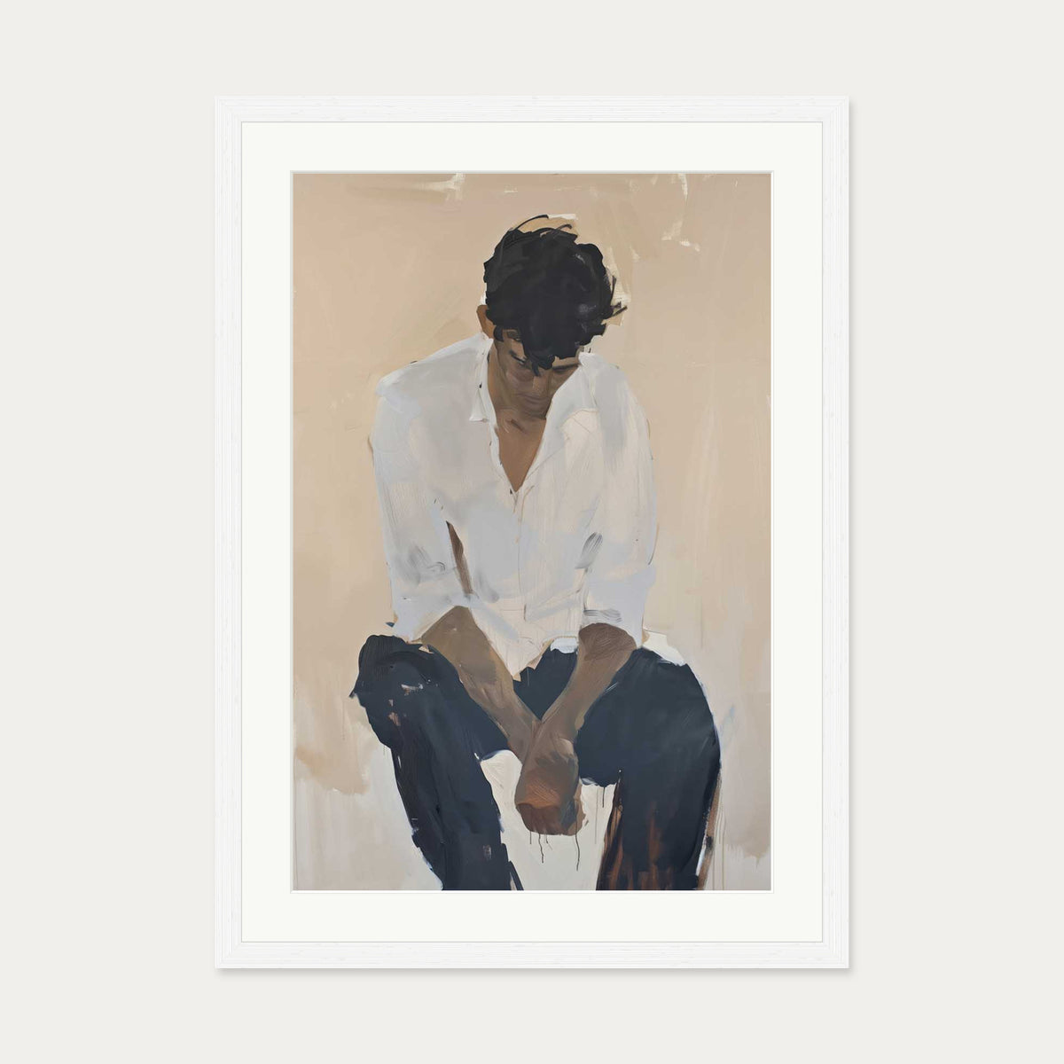If You Say So Wall Art Print — 50 x 70 cm — White Frame