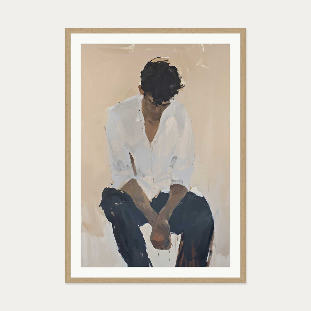 If You Say So Wall Art Print — 70 x 100 cm — Oak Frame