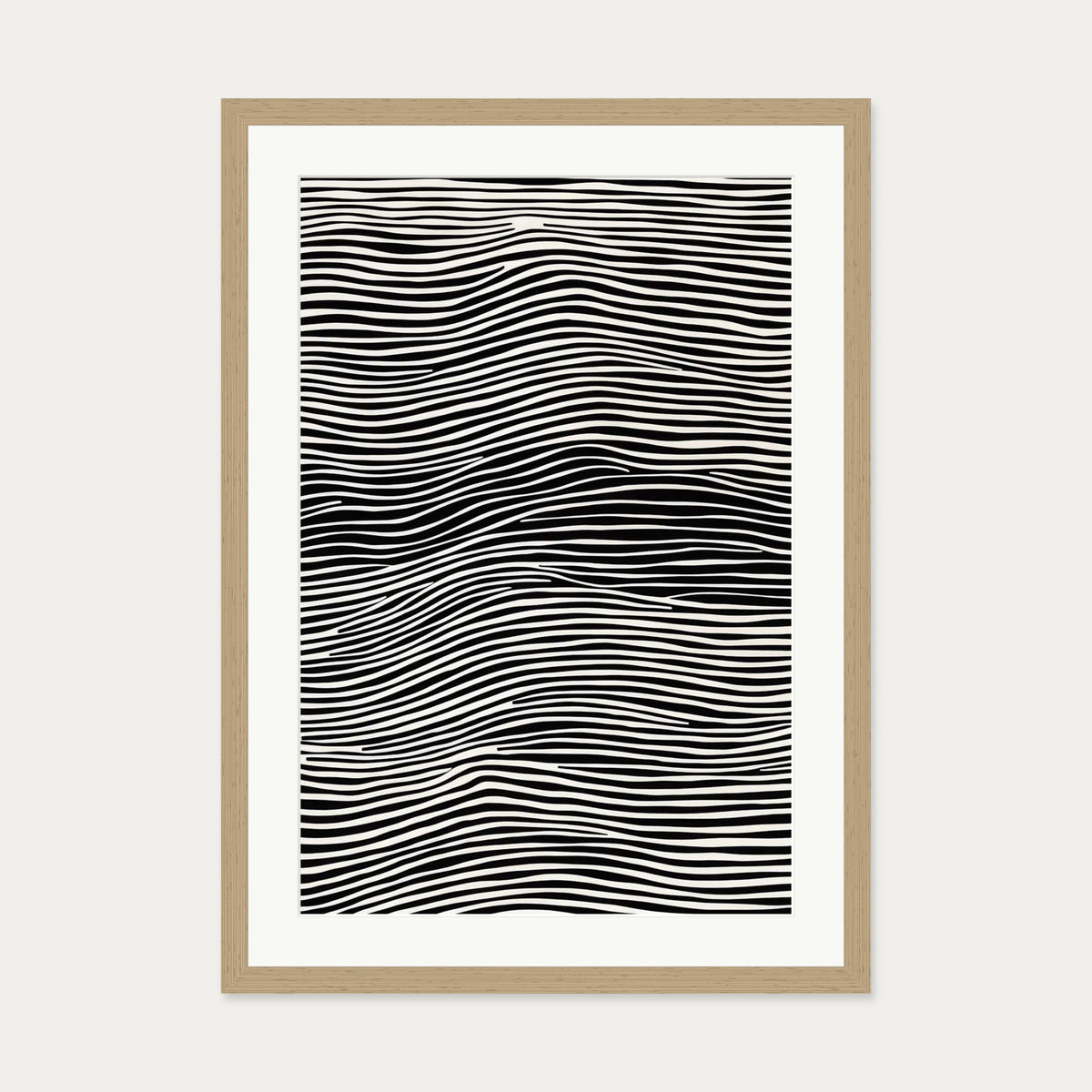 Illusions Art Print — 50 x 70 cm — Oak Frame