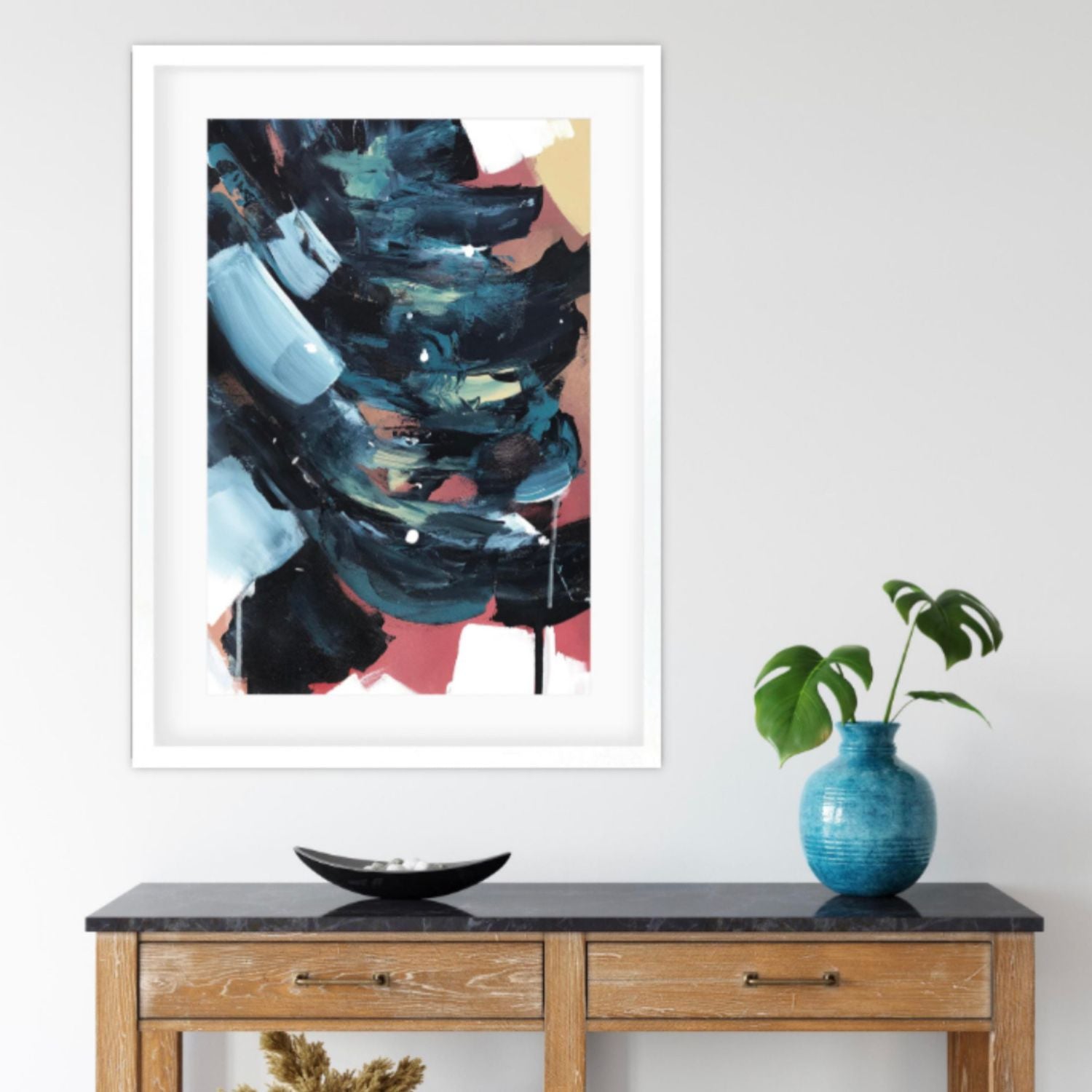 Abstract Valley II Framed Print-framed-Wall Art Print-Abstract House