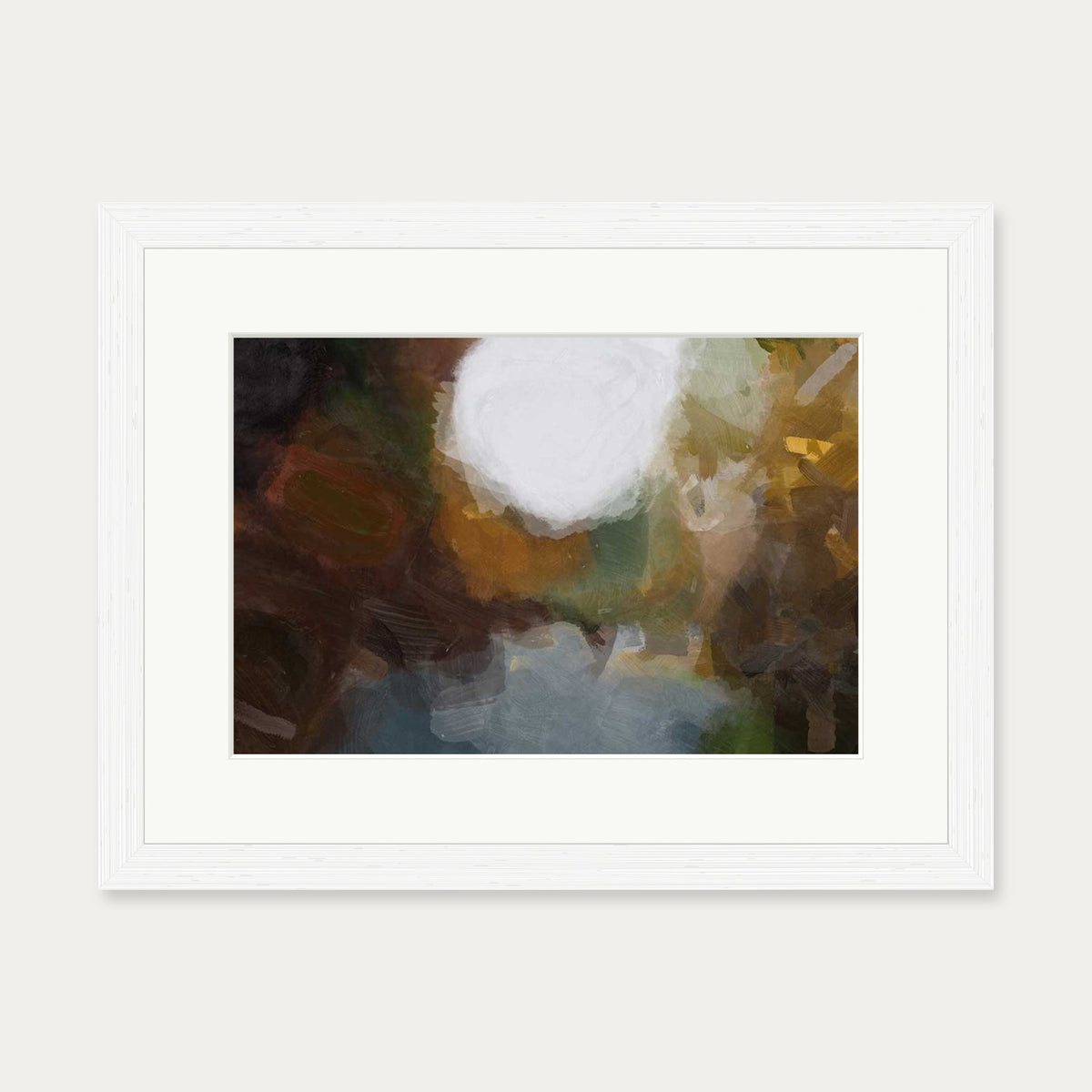 Impressionist Into The Light Art Print — 30 x 40 cm — White Frame