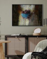 Fruit Oil Painting Framed Canvas-Abstract House