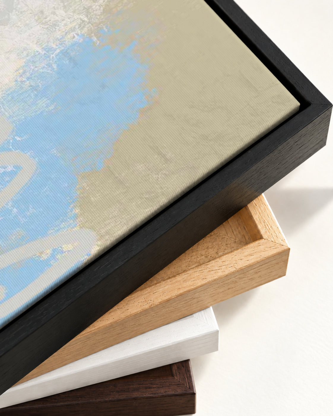 Impressions Canvas Art — framed canvas corner and wrapped canvas detail