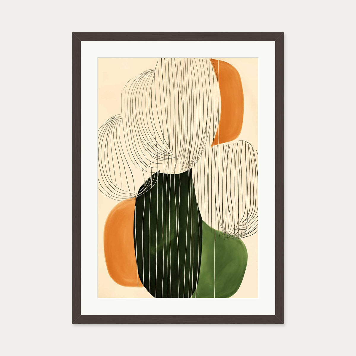 Je Ne Sais Quoi Art Print — 50 x 70 cm — Brown Frame