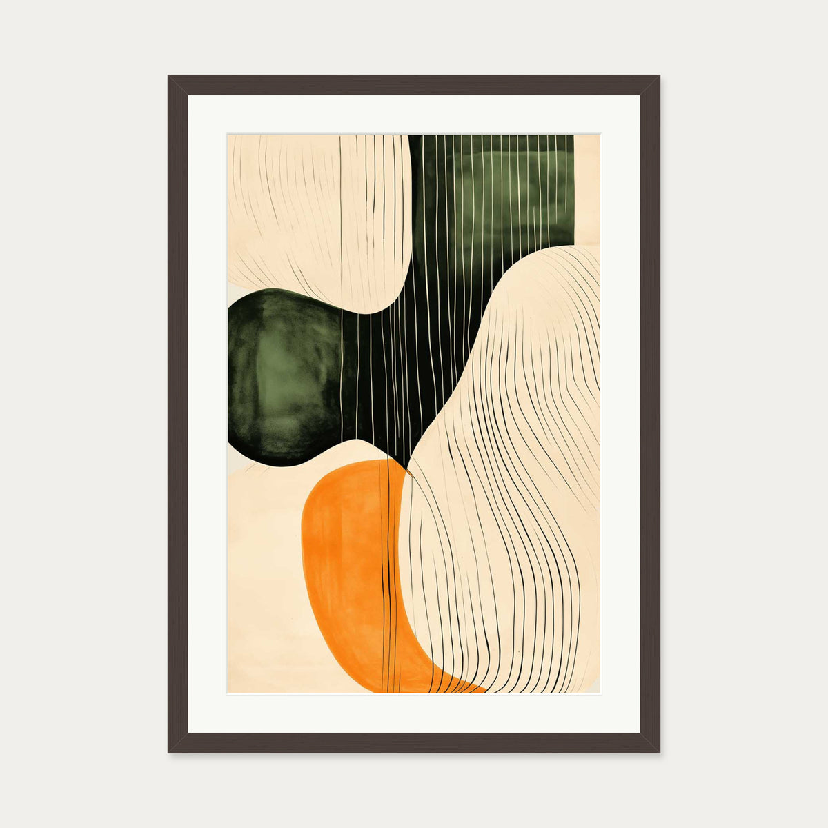 Je Ne Sais Quoi II Art Print — 50 x 70 cm — Brown Frame