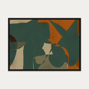 Jungle Botanical Canvas Art — 50 x 70 cm — Black Frame