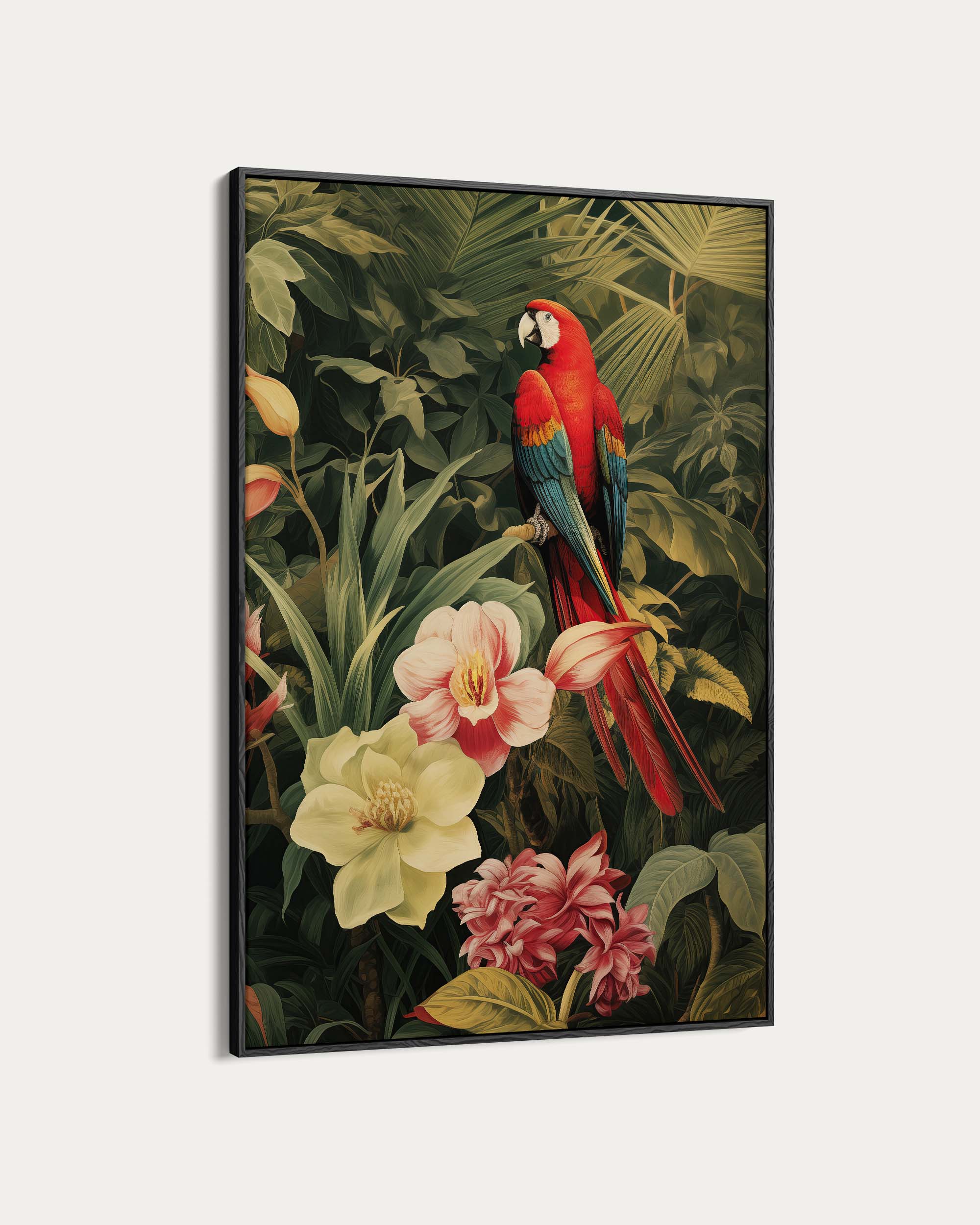 Red Parrot Wall Art Print