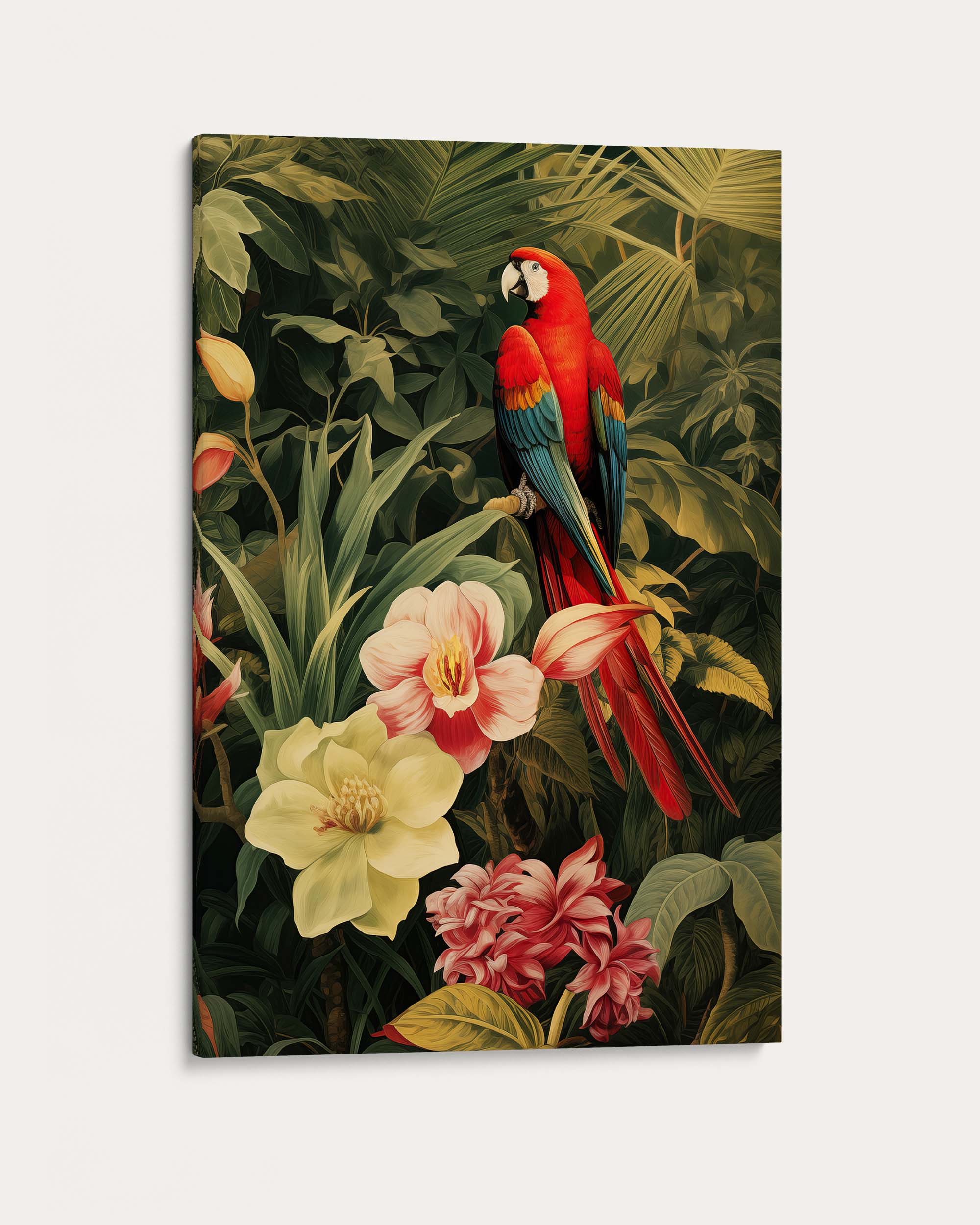 Red Parrot Wall Art Print