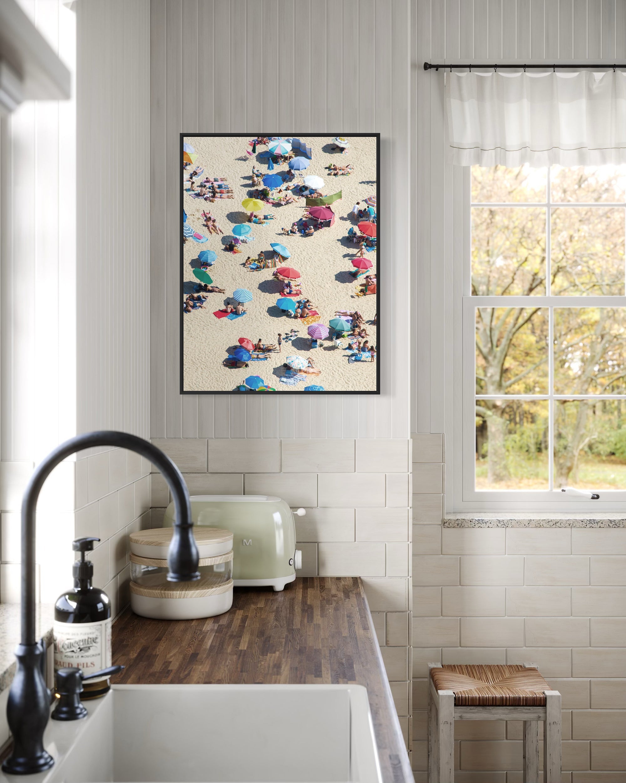 Beach Umbrella Wall Art Print