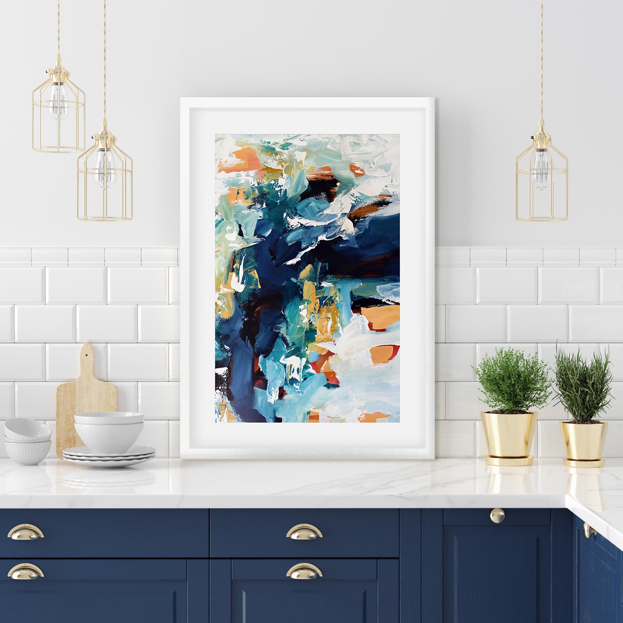 Abstract 216 Framed Art