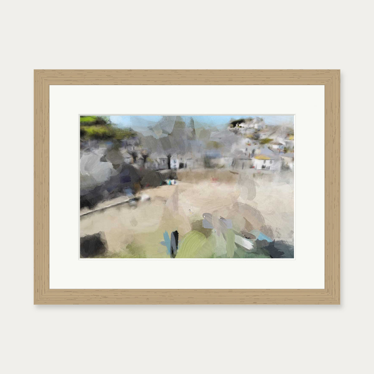 Landscape Impressions Art Print — 30 x 40 cm — Oak Frame
