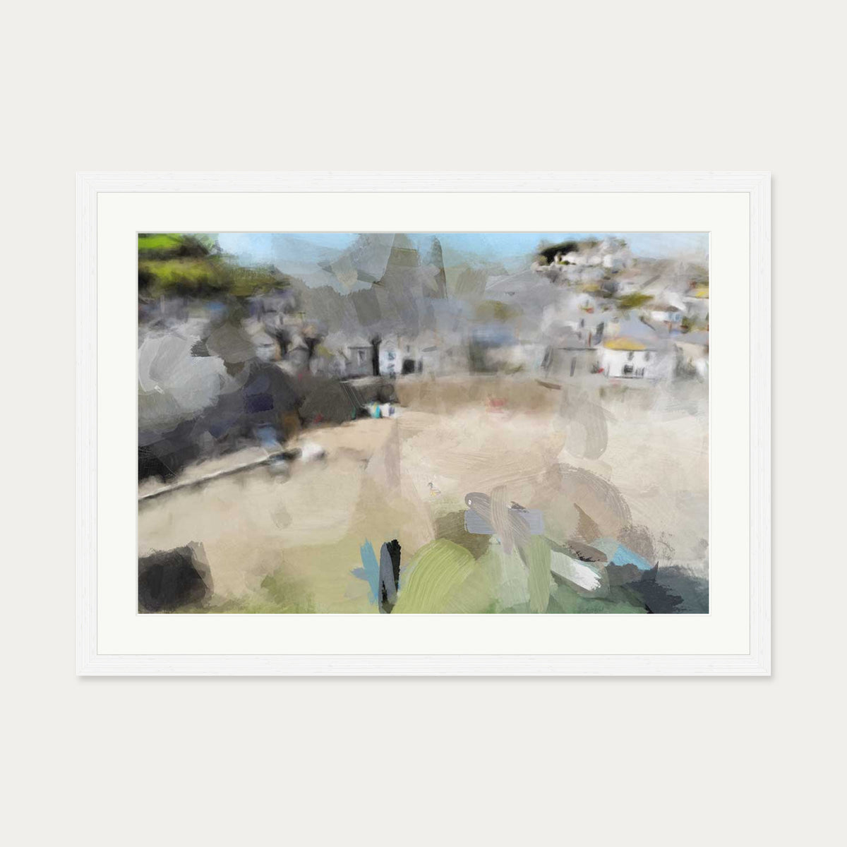 Landscape Impressions Art Print — 50 x 70 cm — White Frame