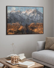 Rocky Mountains Fine Art Painting Framed Canvas-Abstract House