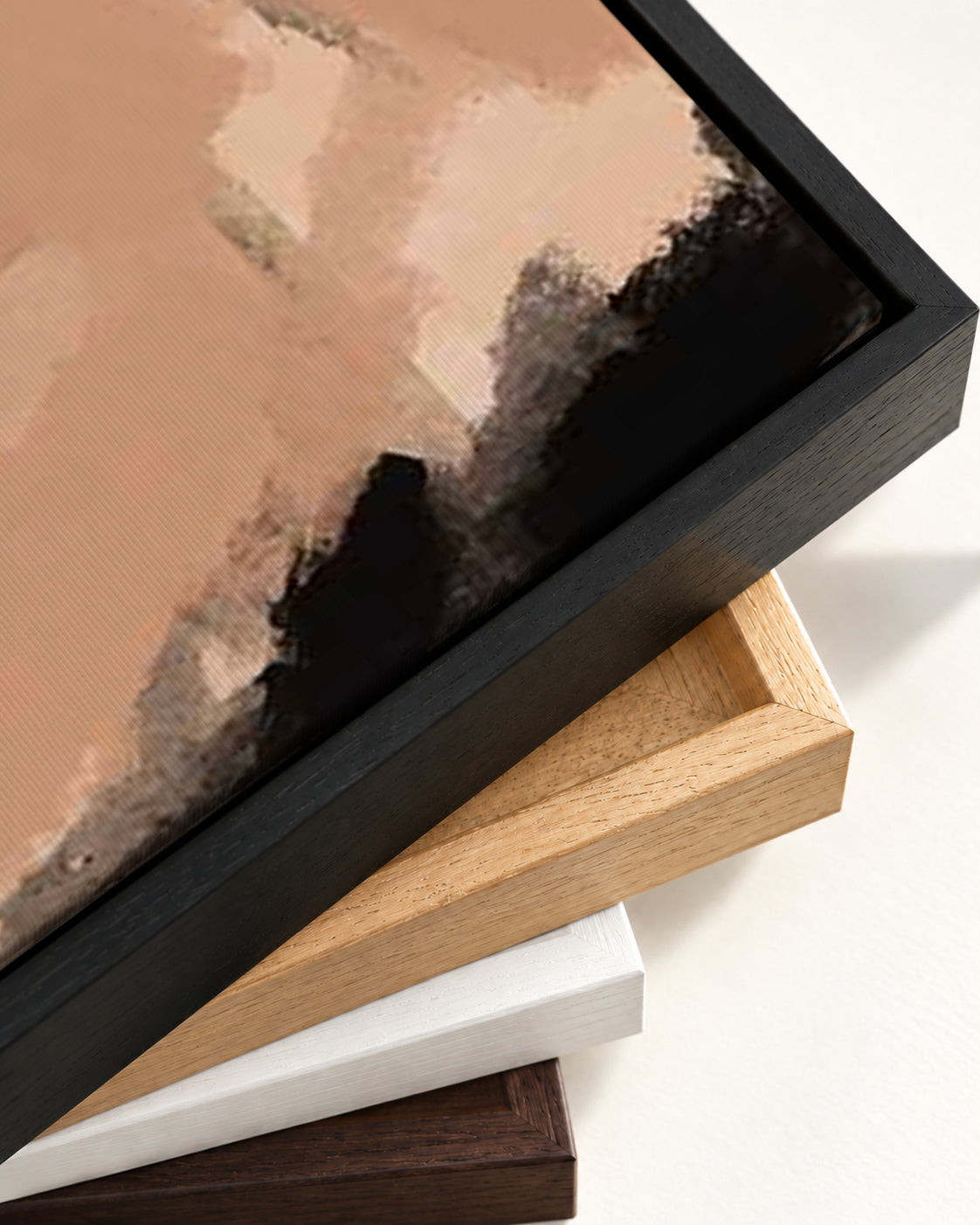 Landscape Study I Canvas Art — framed canvas corner and wrapped canvas detail