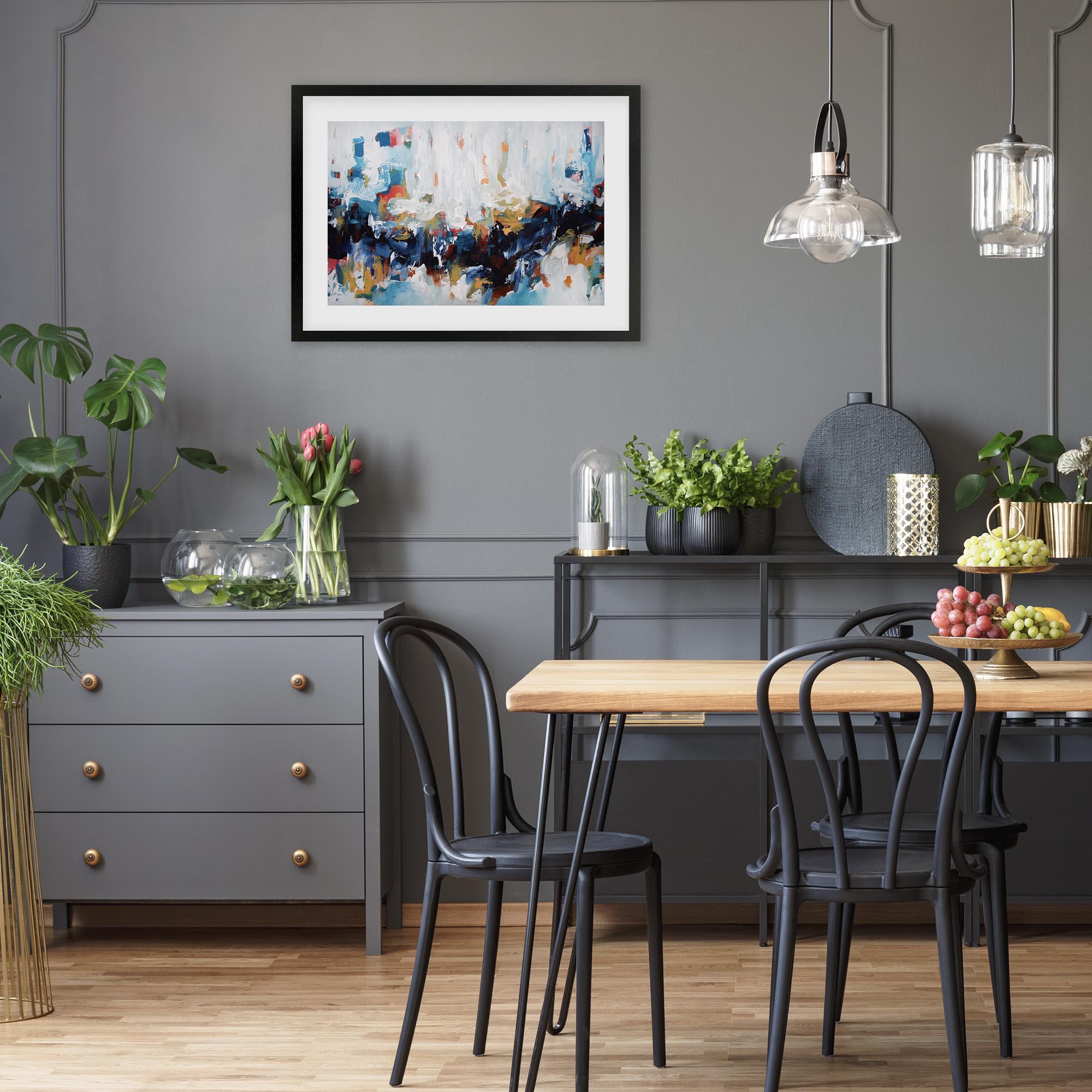 Abstract 423 Framed Art