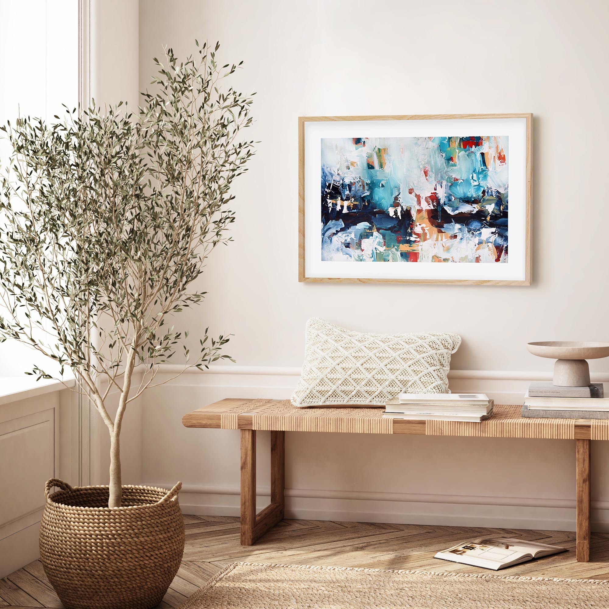 Abstract 211 Framed Art
