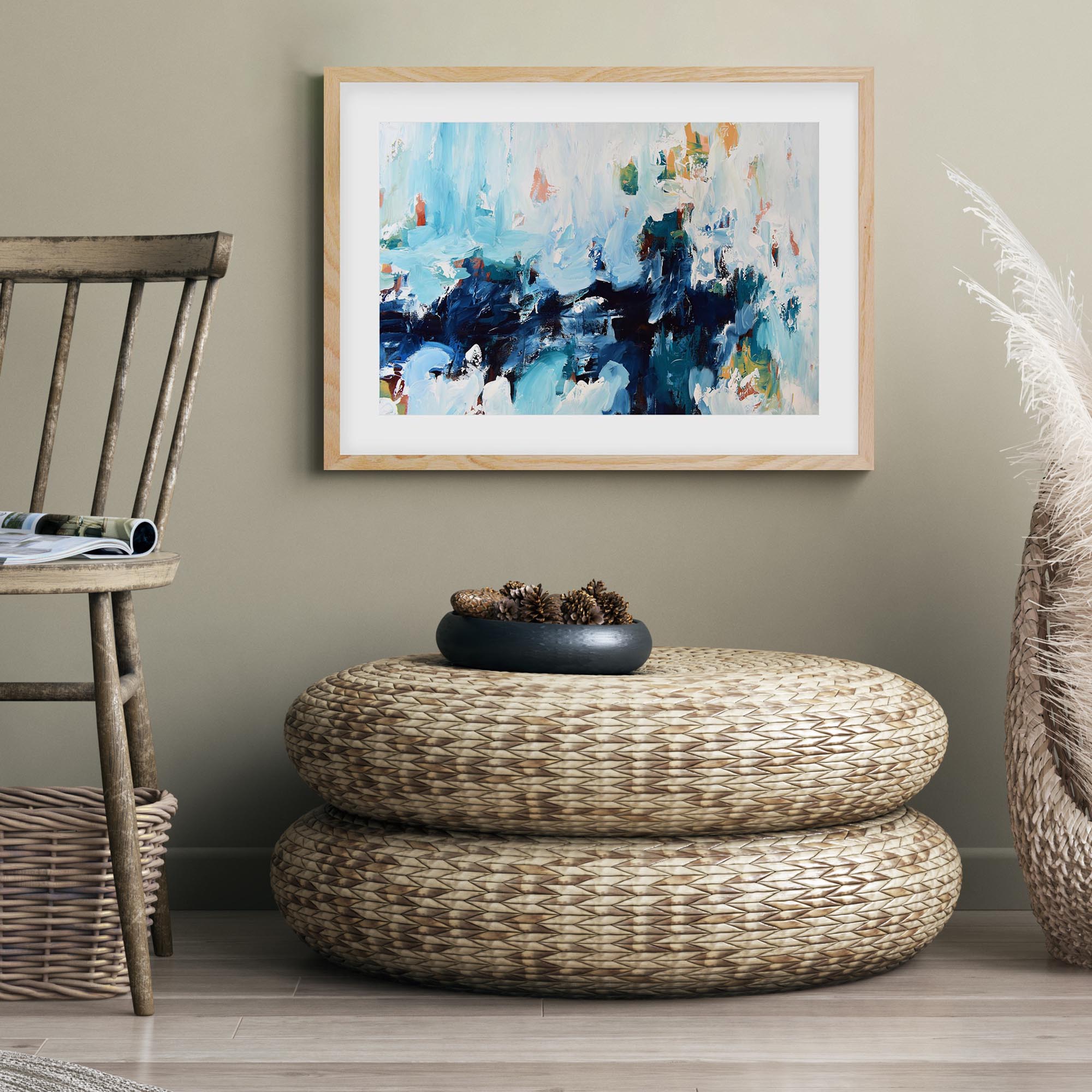 Abstract 383 Framed Art