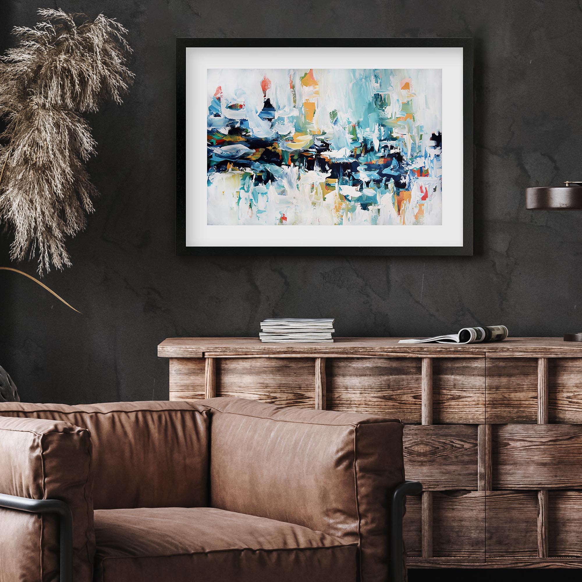 Abstract 154 Framed Art