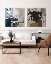 Umber Canvas Art Set Of 2