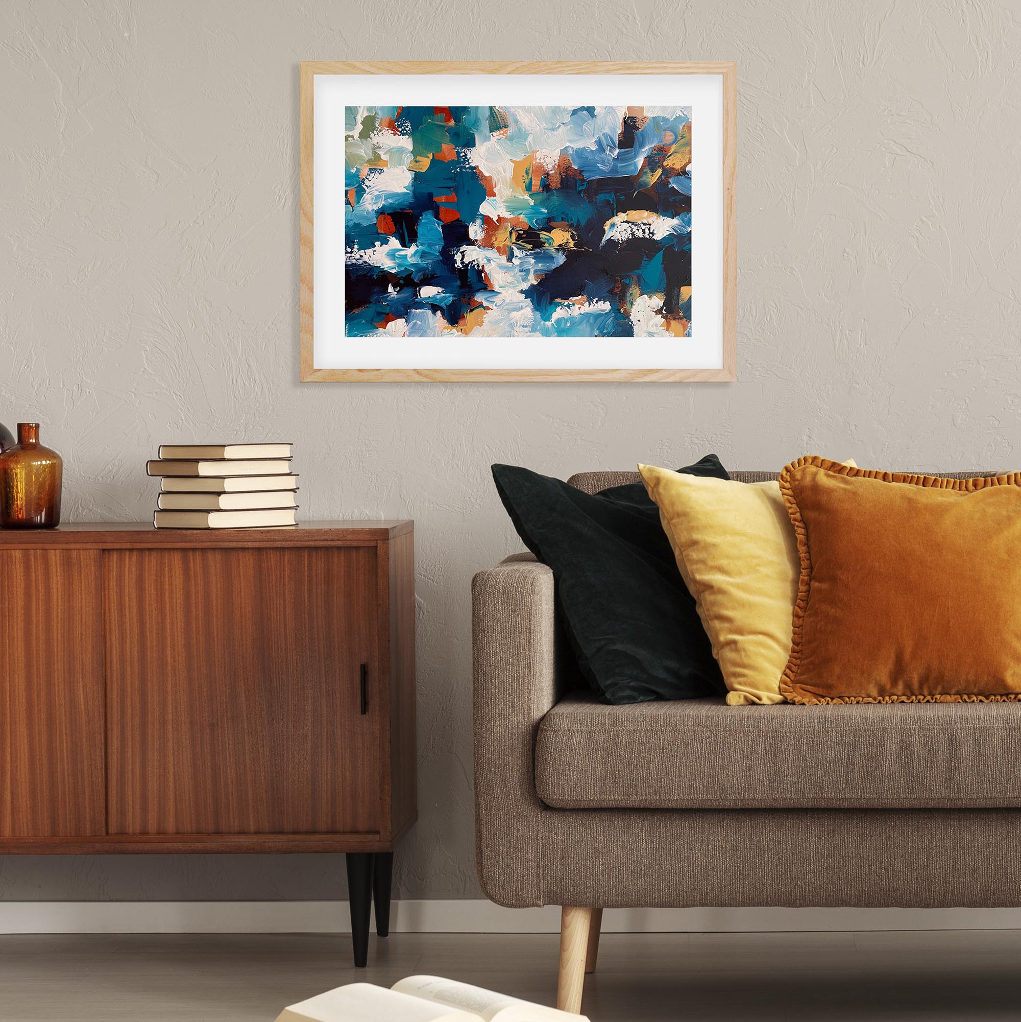 Abstract 494 Framed Art
