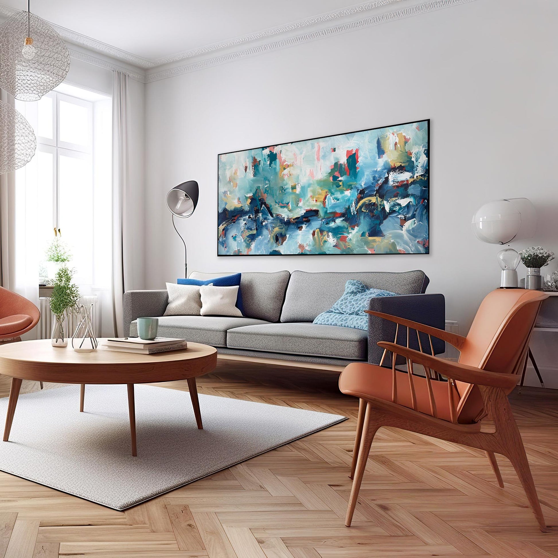 Precious Time - Original Painting-Abstract House