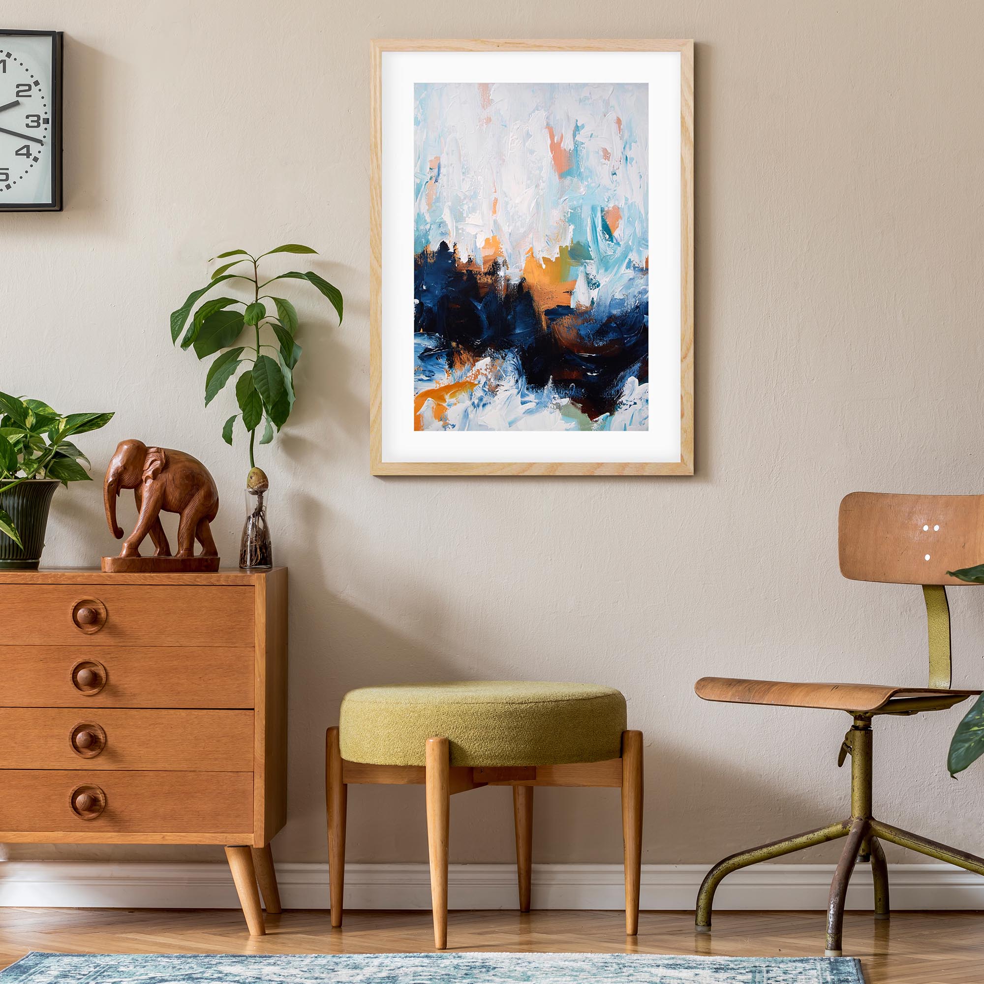 Abstract 453 Framed Art