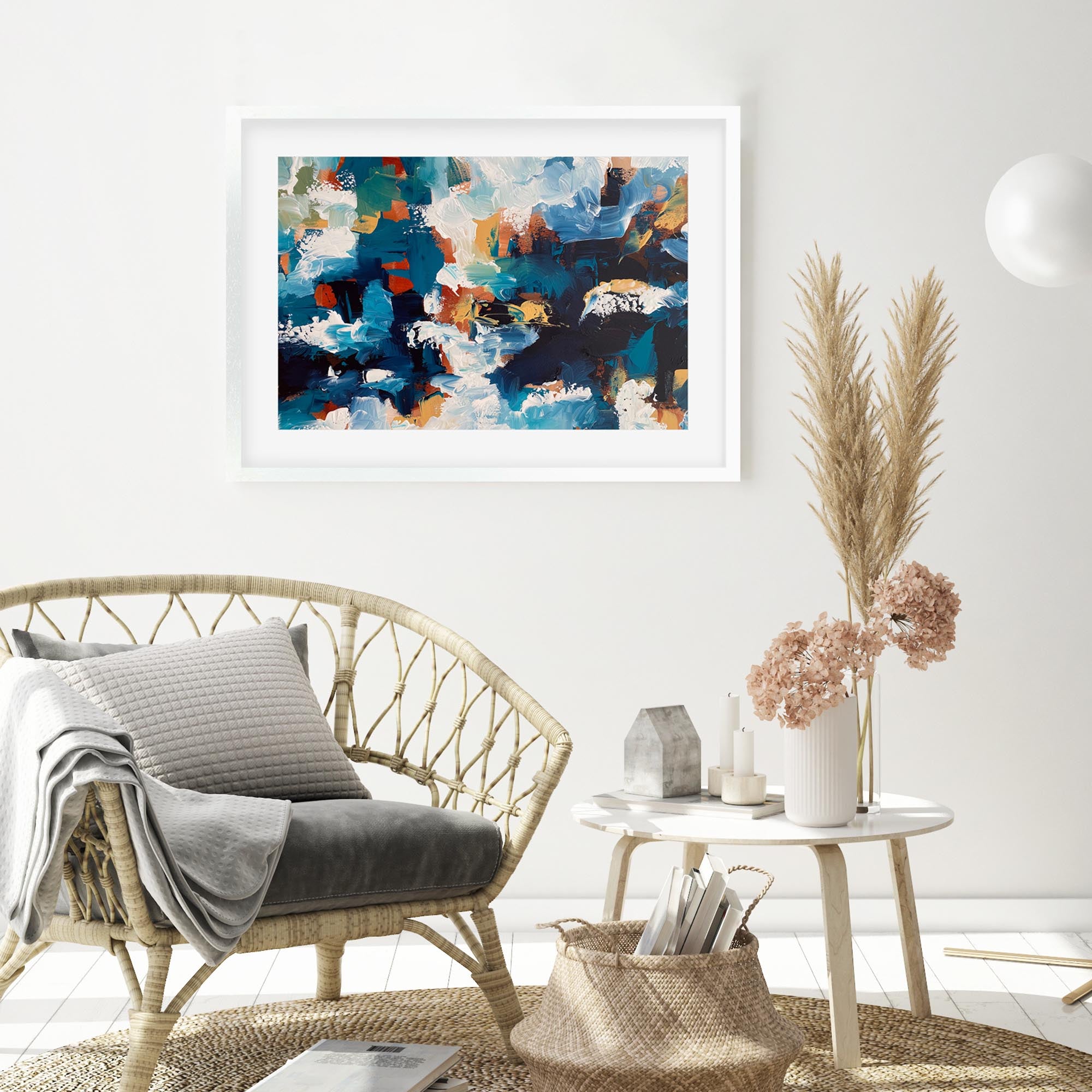 Abstract 494 Framed Art
