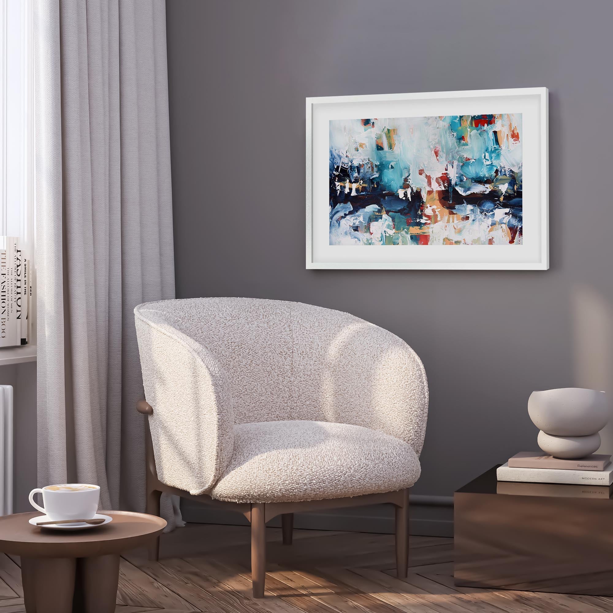 Abstract 211 Framed Art