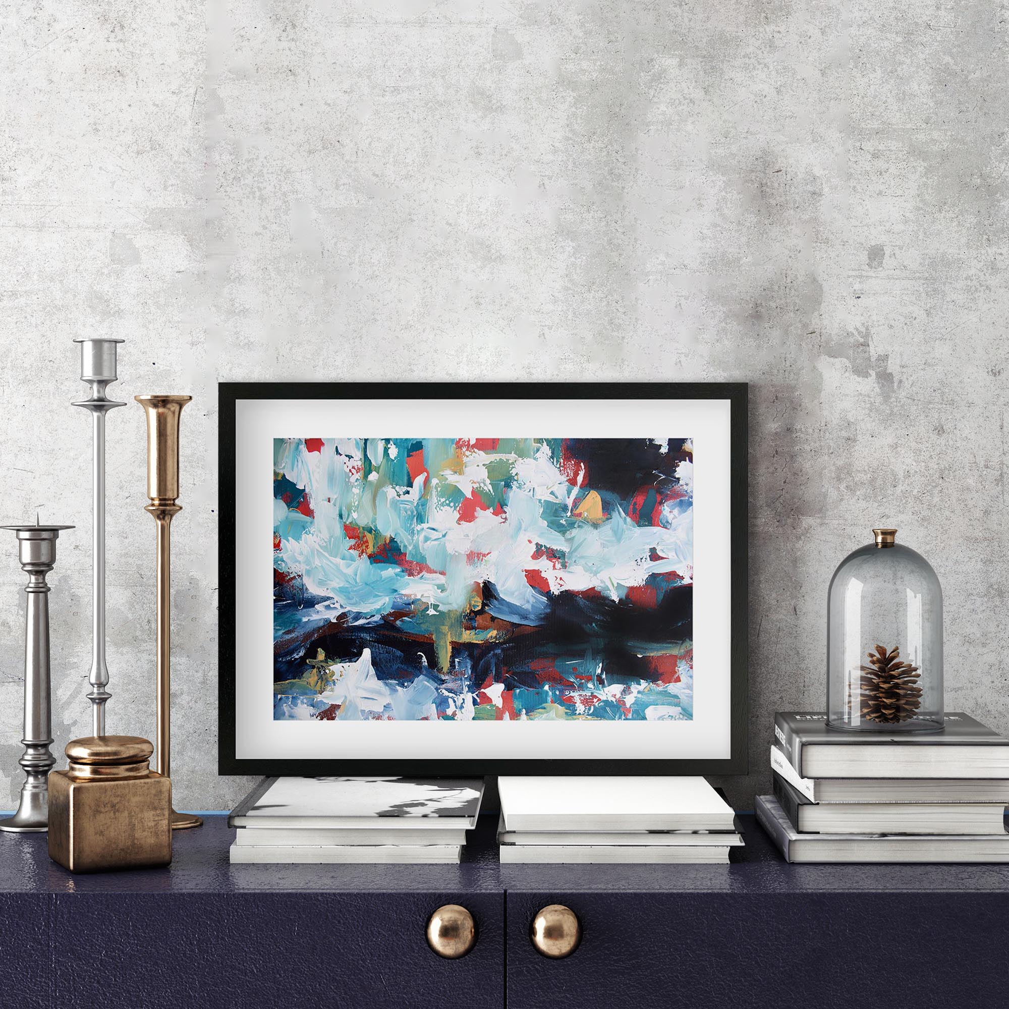 Abstract 234 Framed Art
