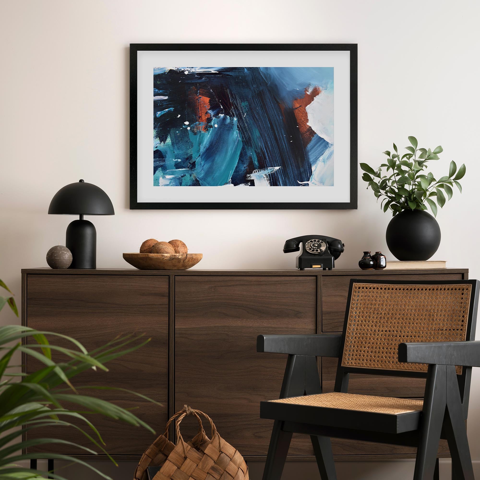 Abstract 185 Framed Art